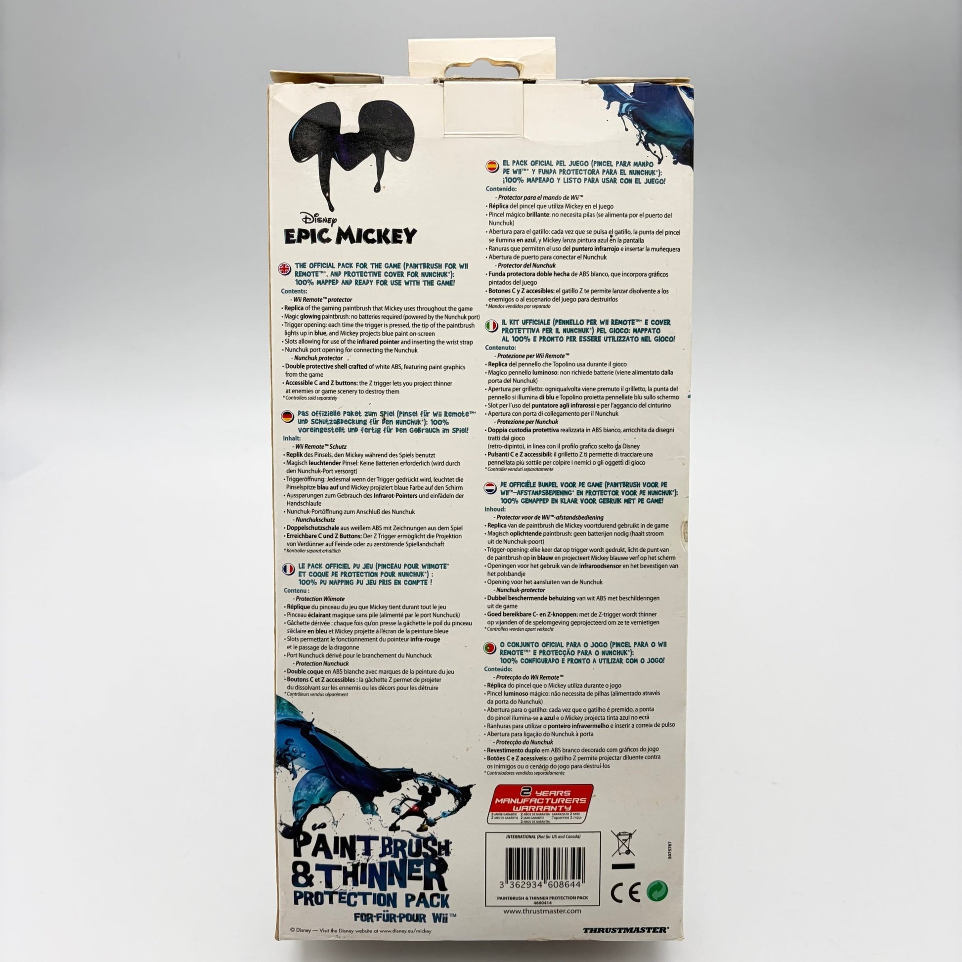 EPIC MICKEY PAINT BRUSH & THINNER PROTECTION PACK - WII - Strike Games