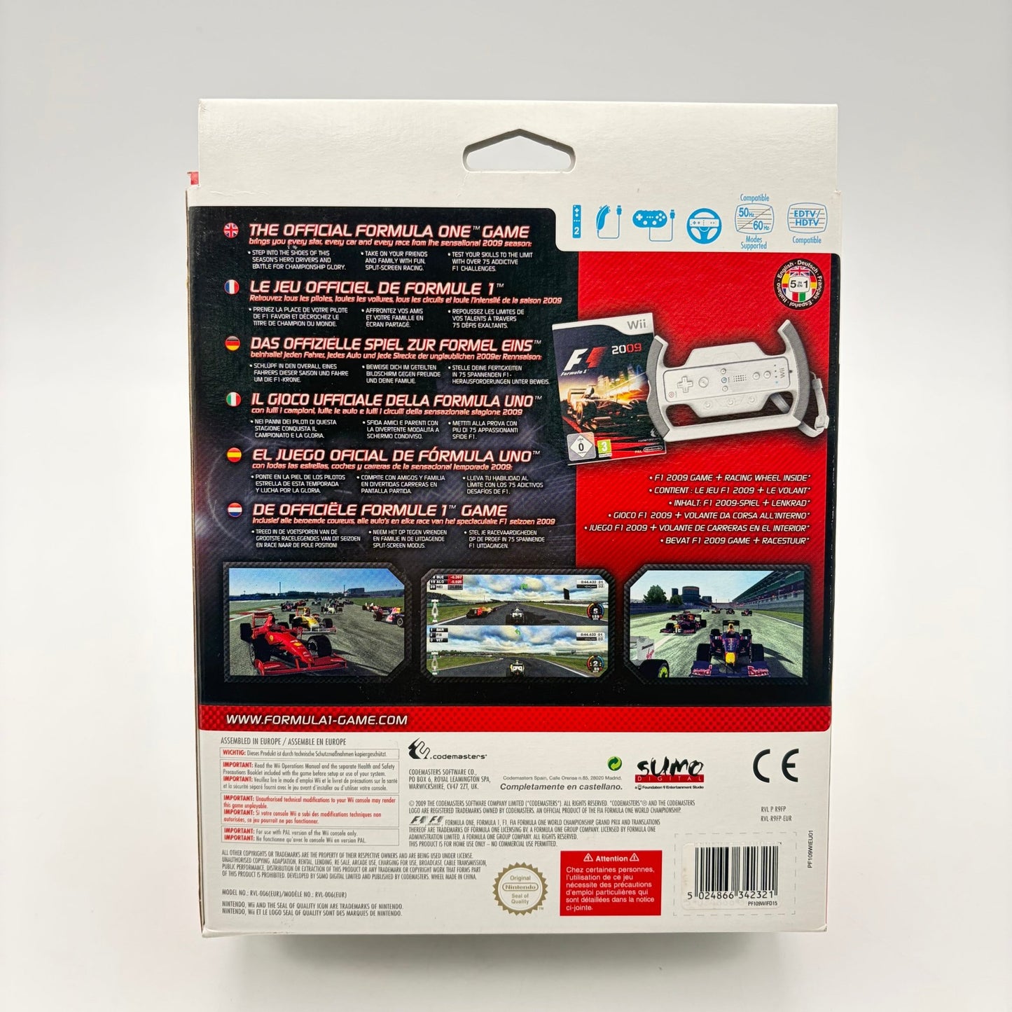 F1 2009 WHEEL BUNDLE - WII - Strike Games