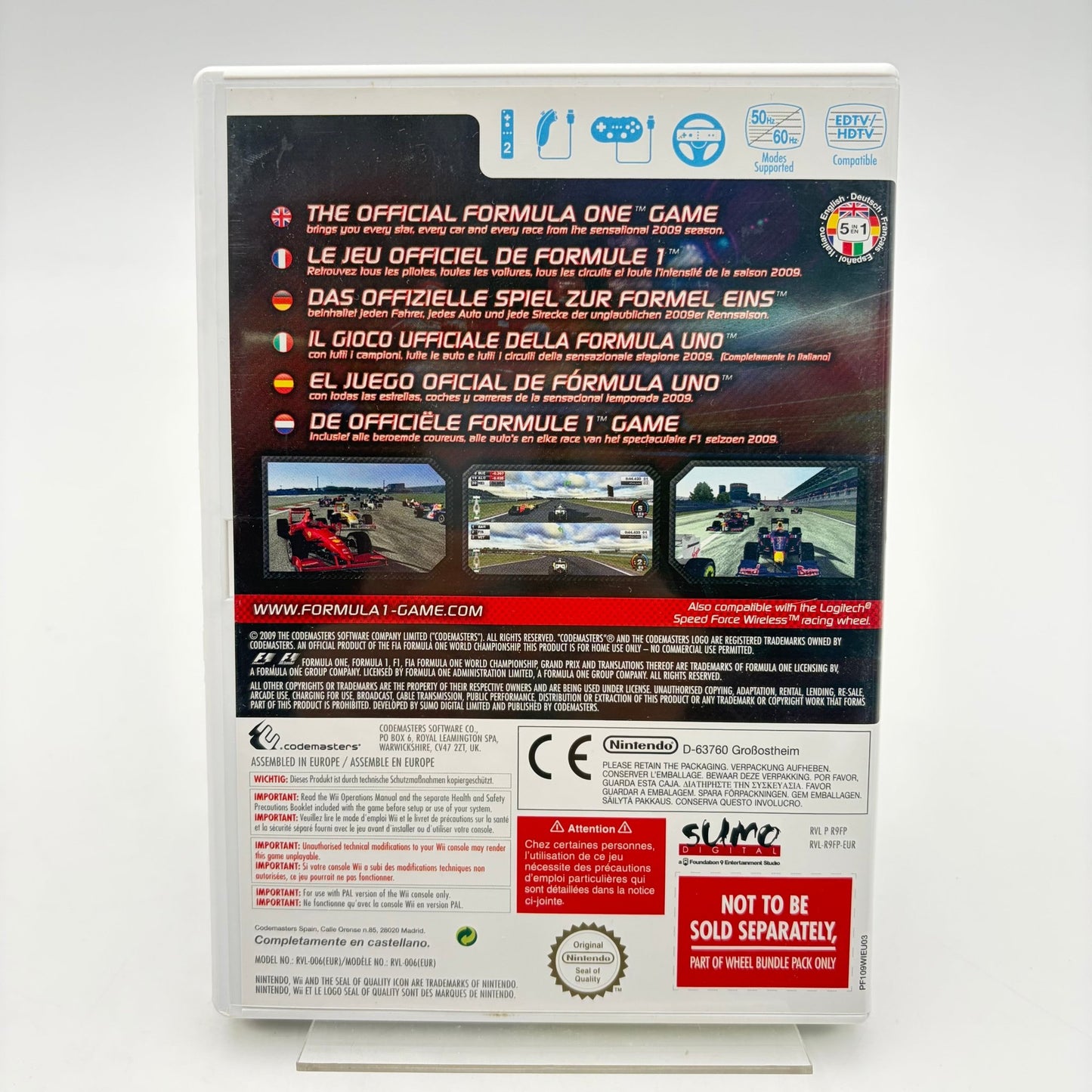 F1 2009 WHEEL BUNDLE - WII - Strike Games