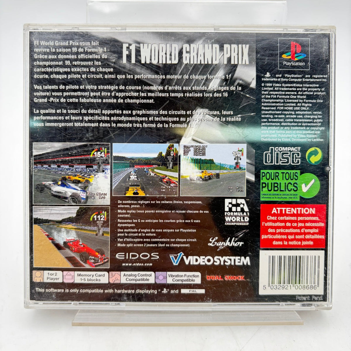 F1 WORLD GRAND PRIX - PLAYSTATION 1 - Strike Games