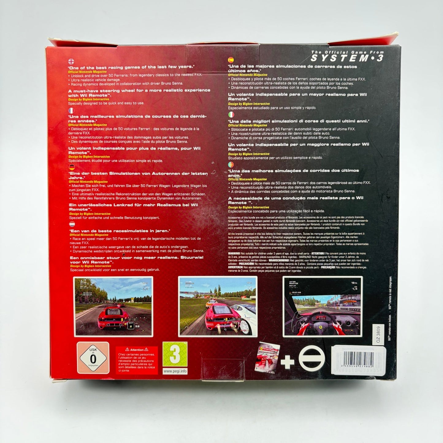 FERRARI CHALLENGE WHEEL BUNDLE - WII - Strike Games