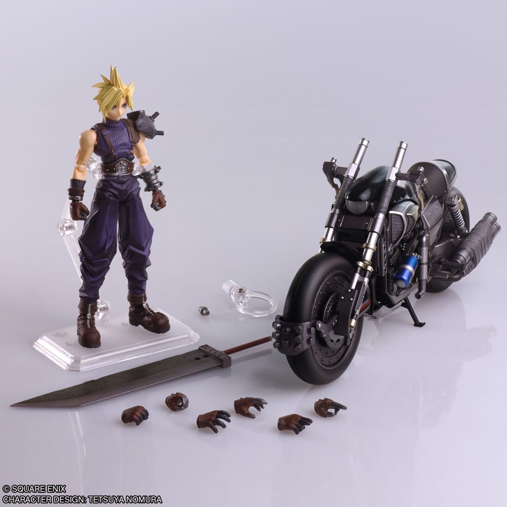 FINAL FANTASY VII - Cloud & Hardy-Daytona - Figurine Bring Arts 15cm - Strike Games