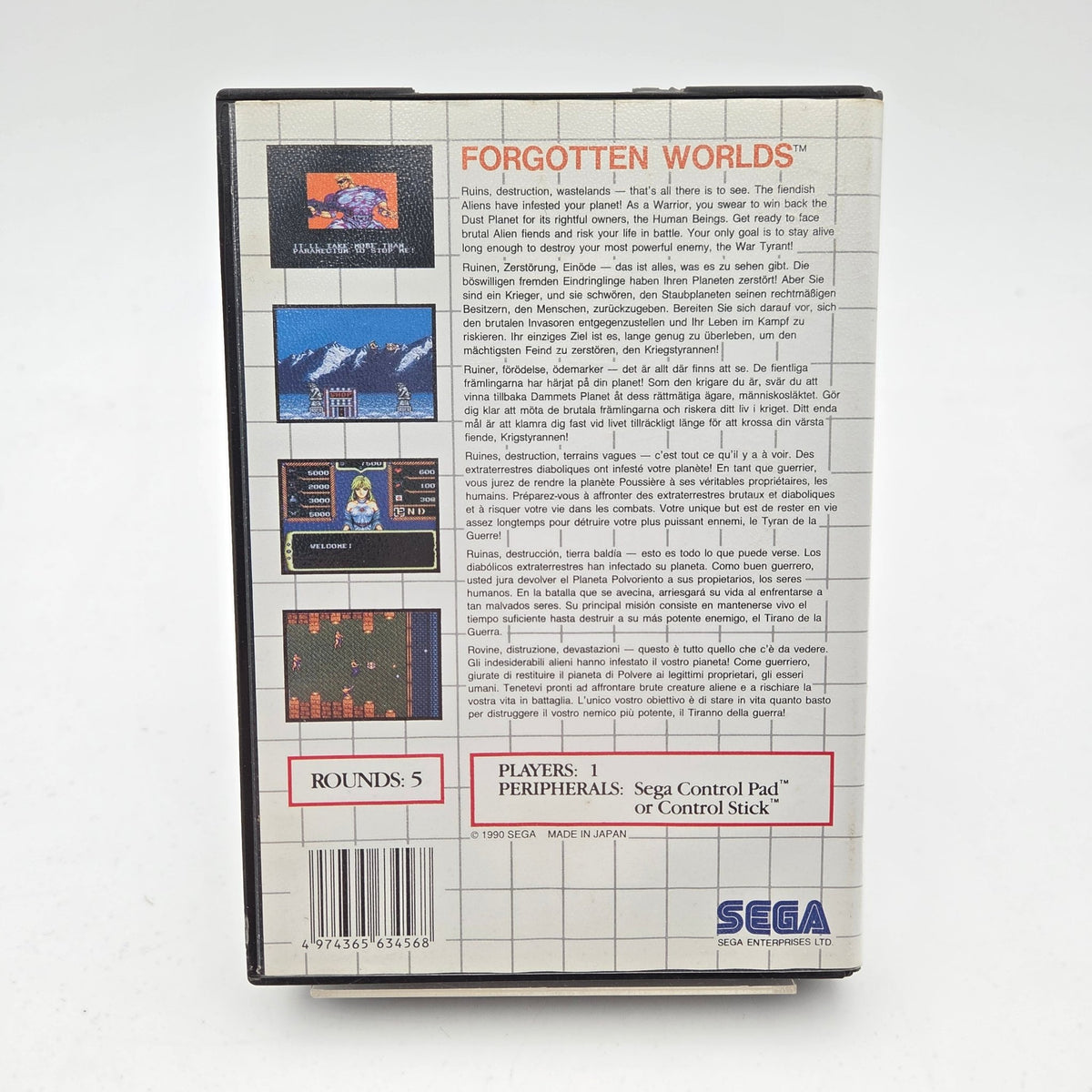 Forgotten Worlds - Master System - Strike Games