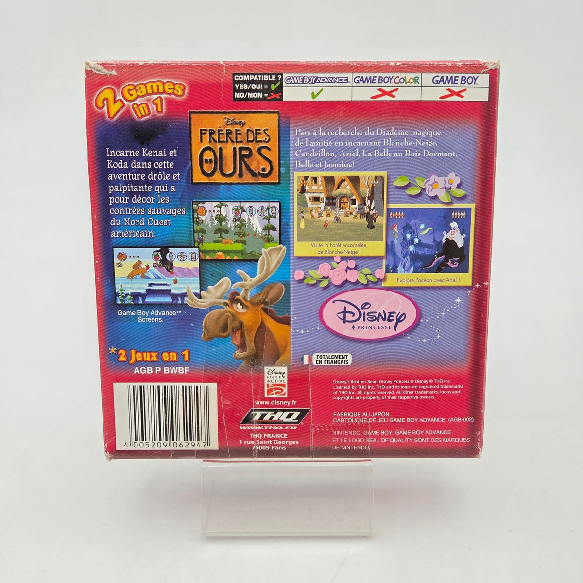 Frère des Ours et Disney Princesse - Gameboy Advance - Strike Games