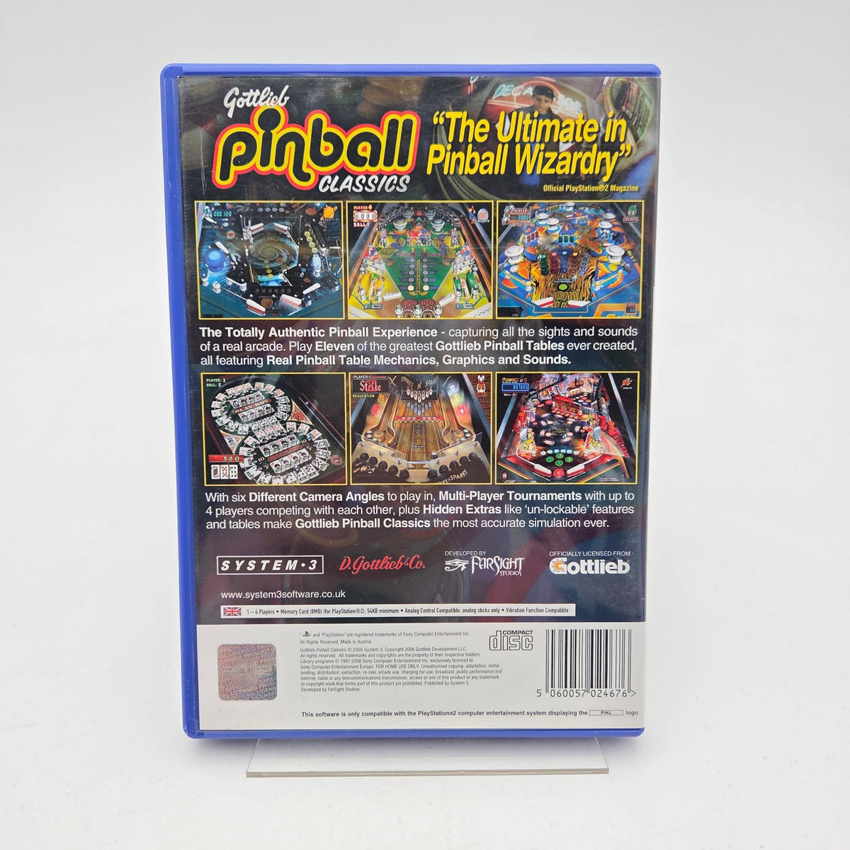 GOTTLIEB PINBALL CLASSICS - PLAYSTATION 2 - Strike Games