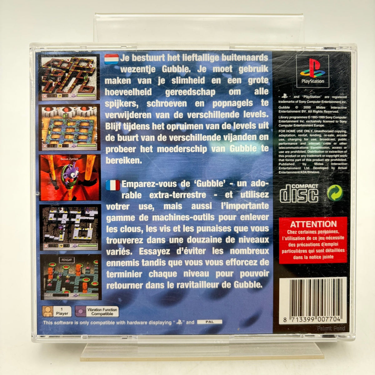 GUBBLE - PLAYSTATION 1 - Strike Games