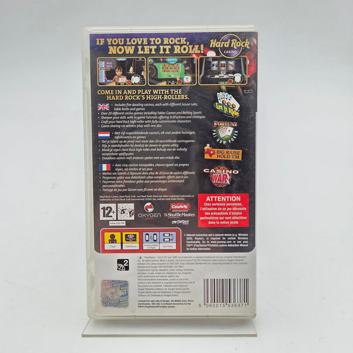 HARD ROCK CASINO - PLAYSTATION PORTABLE - Strike Games