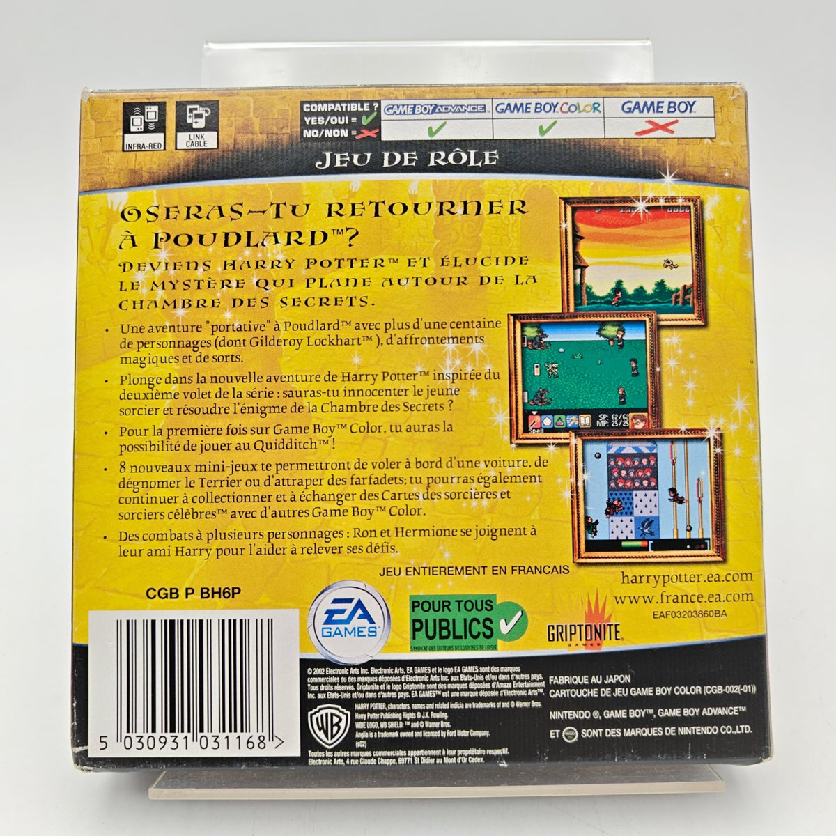 HARRY POTTER ET LA CHAMBRE DES SECRETS - GAMEBOY COLOR - Strike Games
