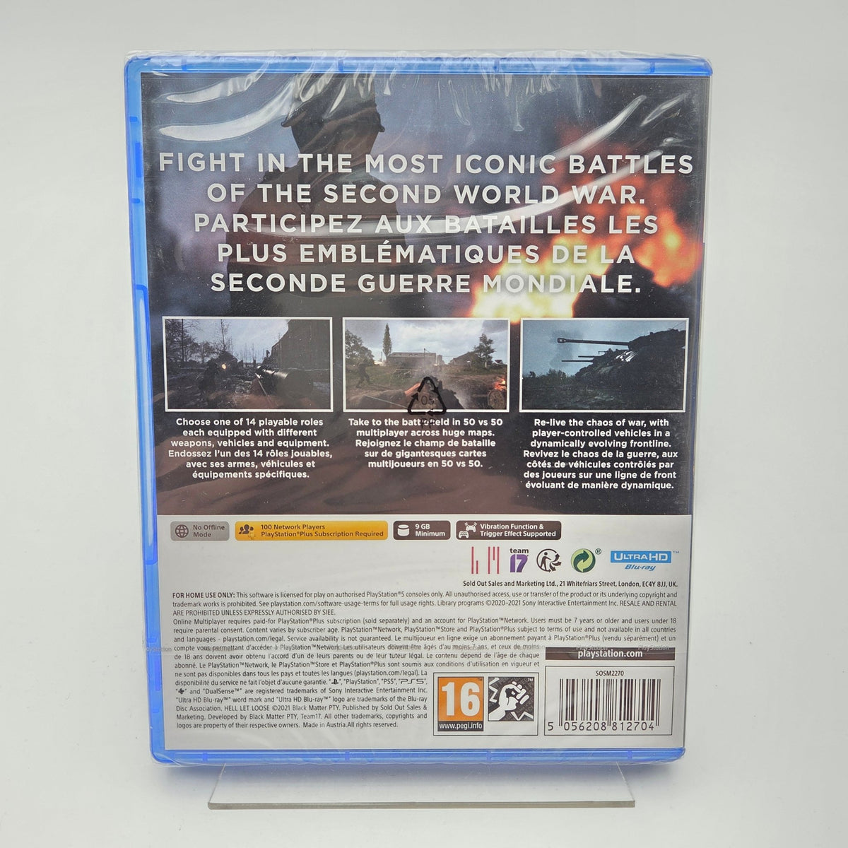 HELL LET LOOSE - Playstation 5 [NEUF] - Strike Games