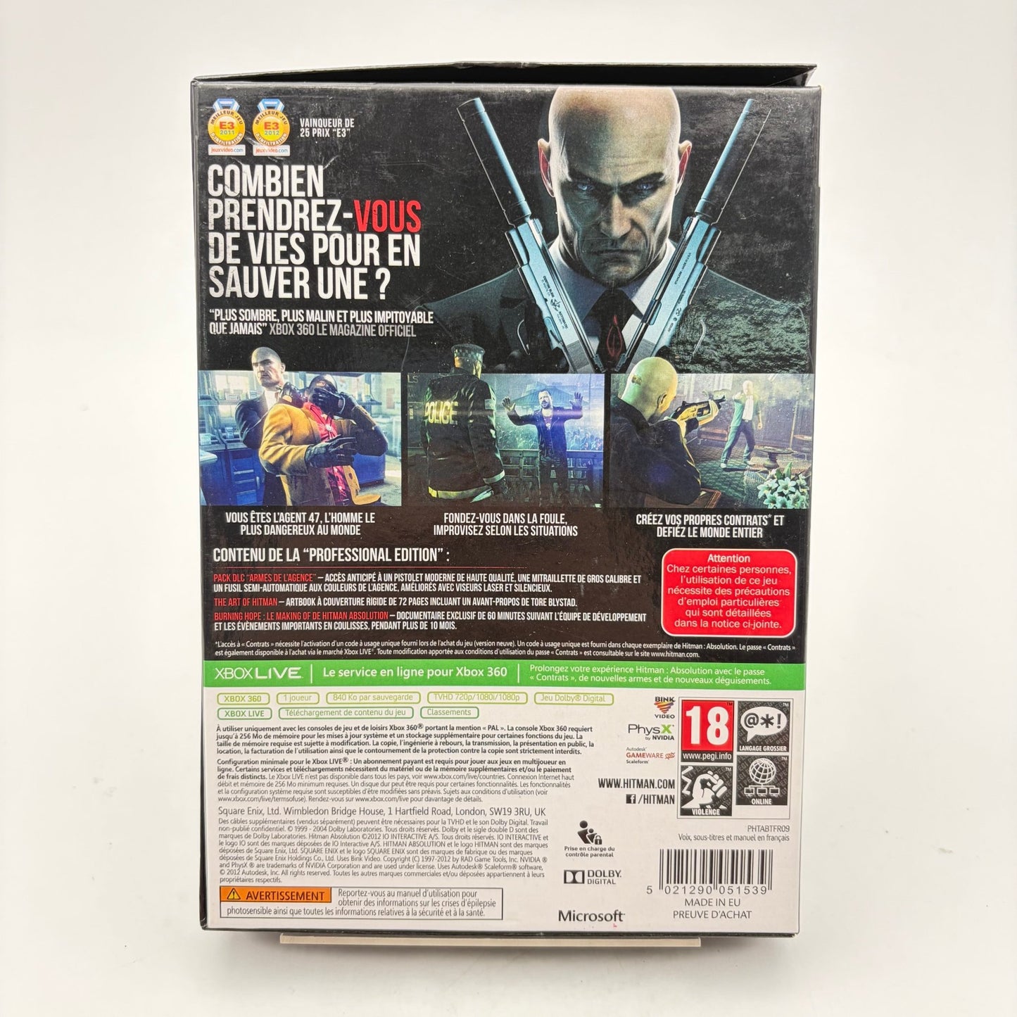 HITMAN ABSOLUTION – PROFESSIONAL EDITION - XBOX 360 - Strike Games