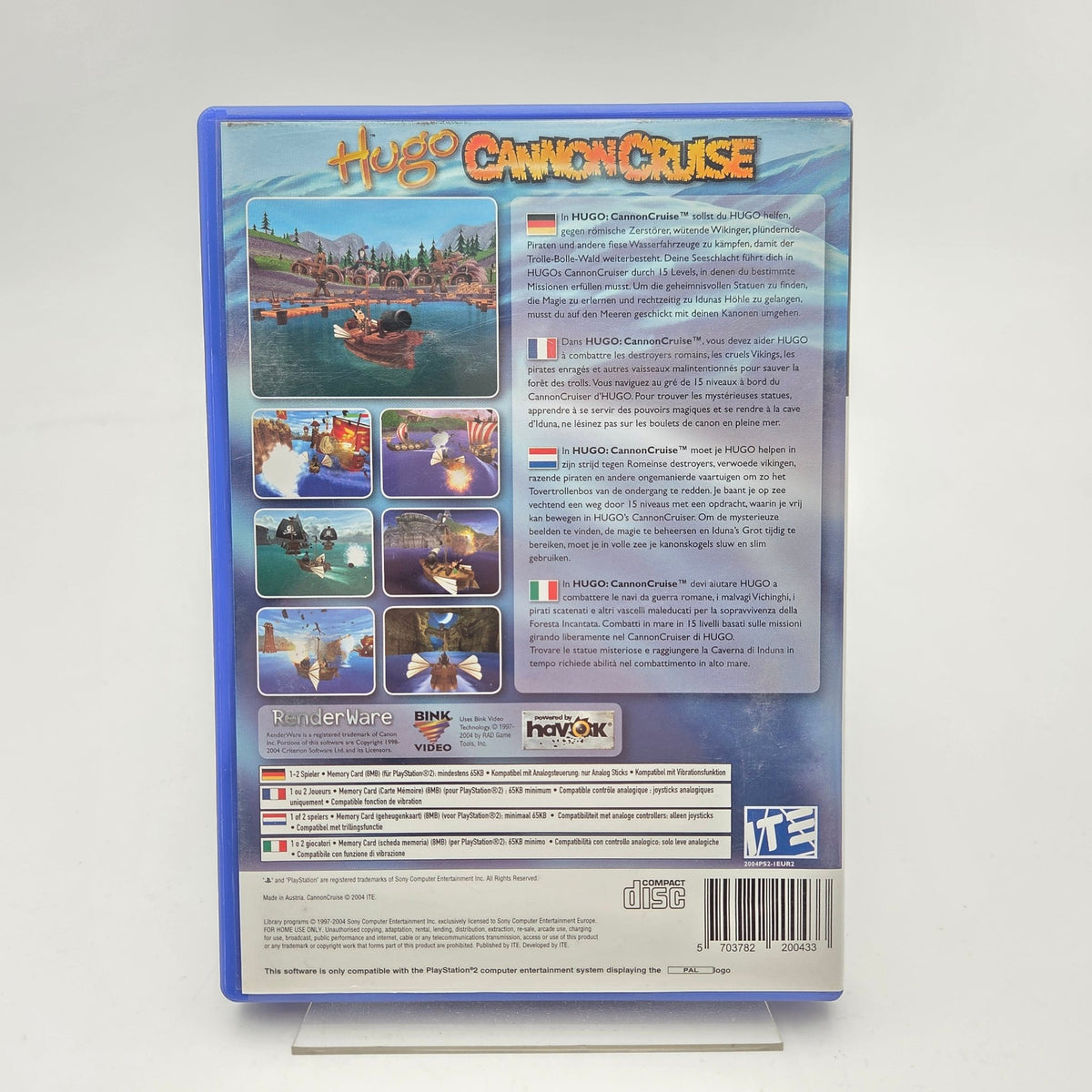 HUGO CANNONCRUISE - PLAYSTATION 2 - Strike Games