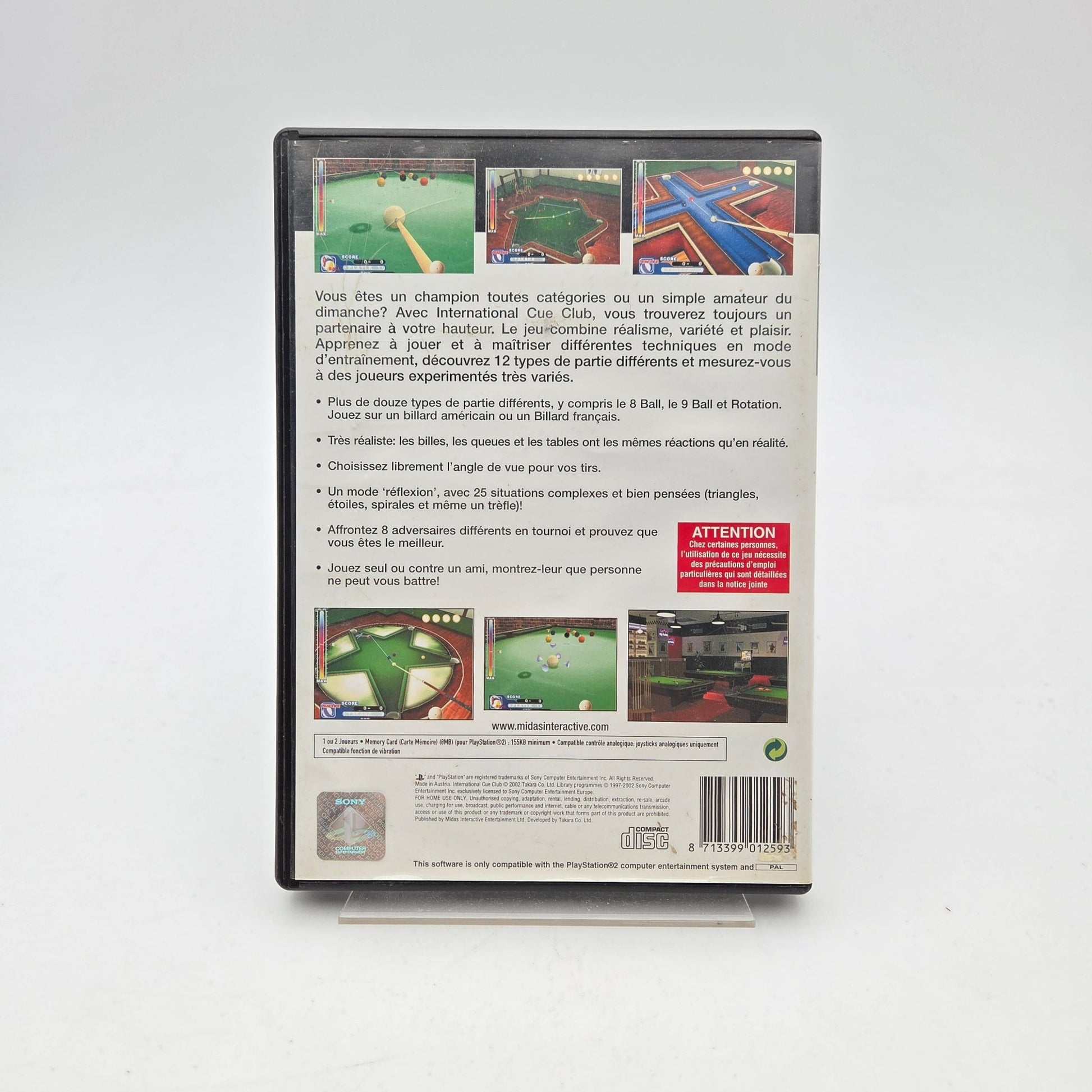 INTERNATIONAL CUE CLUB - PLAYSTATION 2 - Strike Games