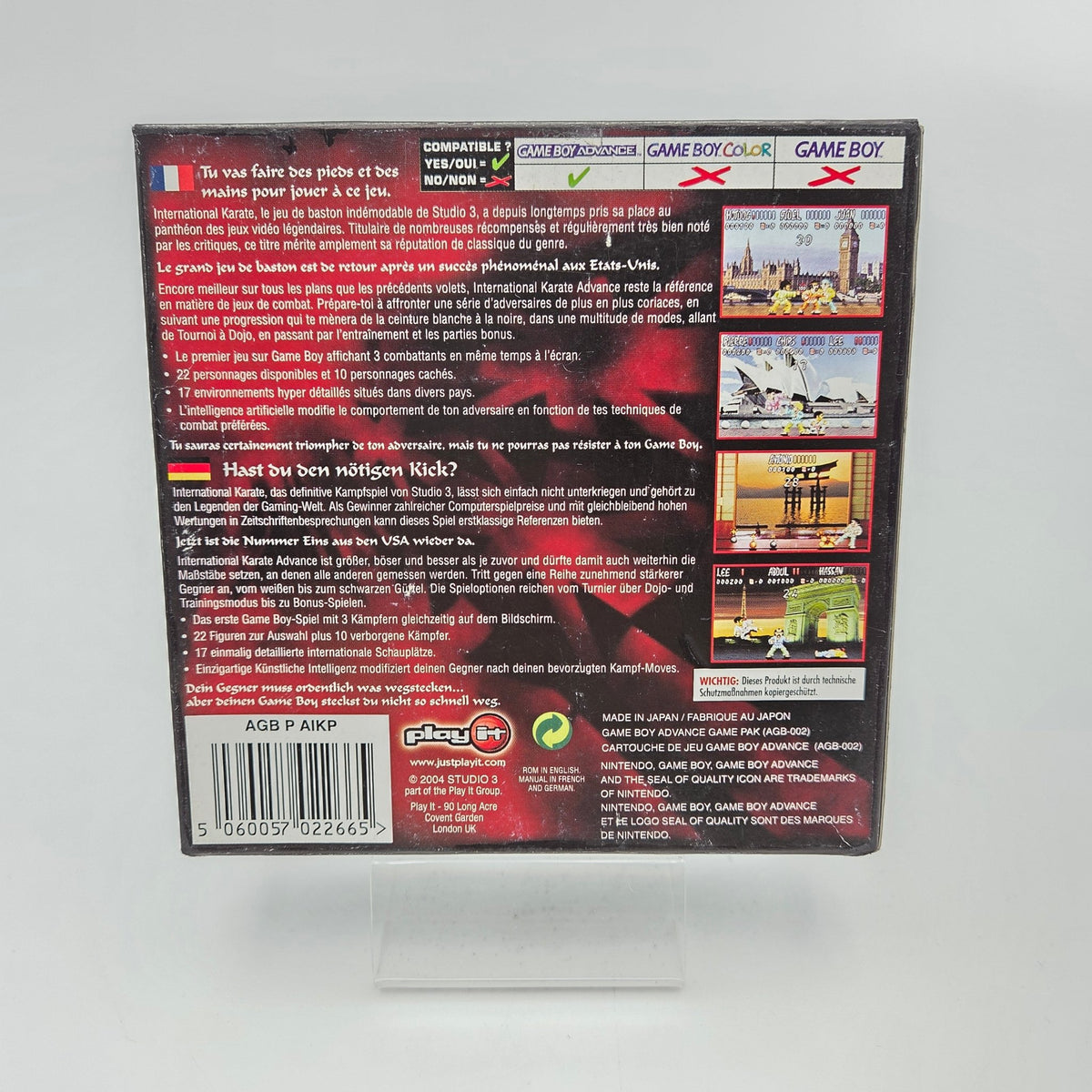 International Karate Advanced - Gameboy Advance - Strike Games