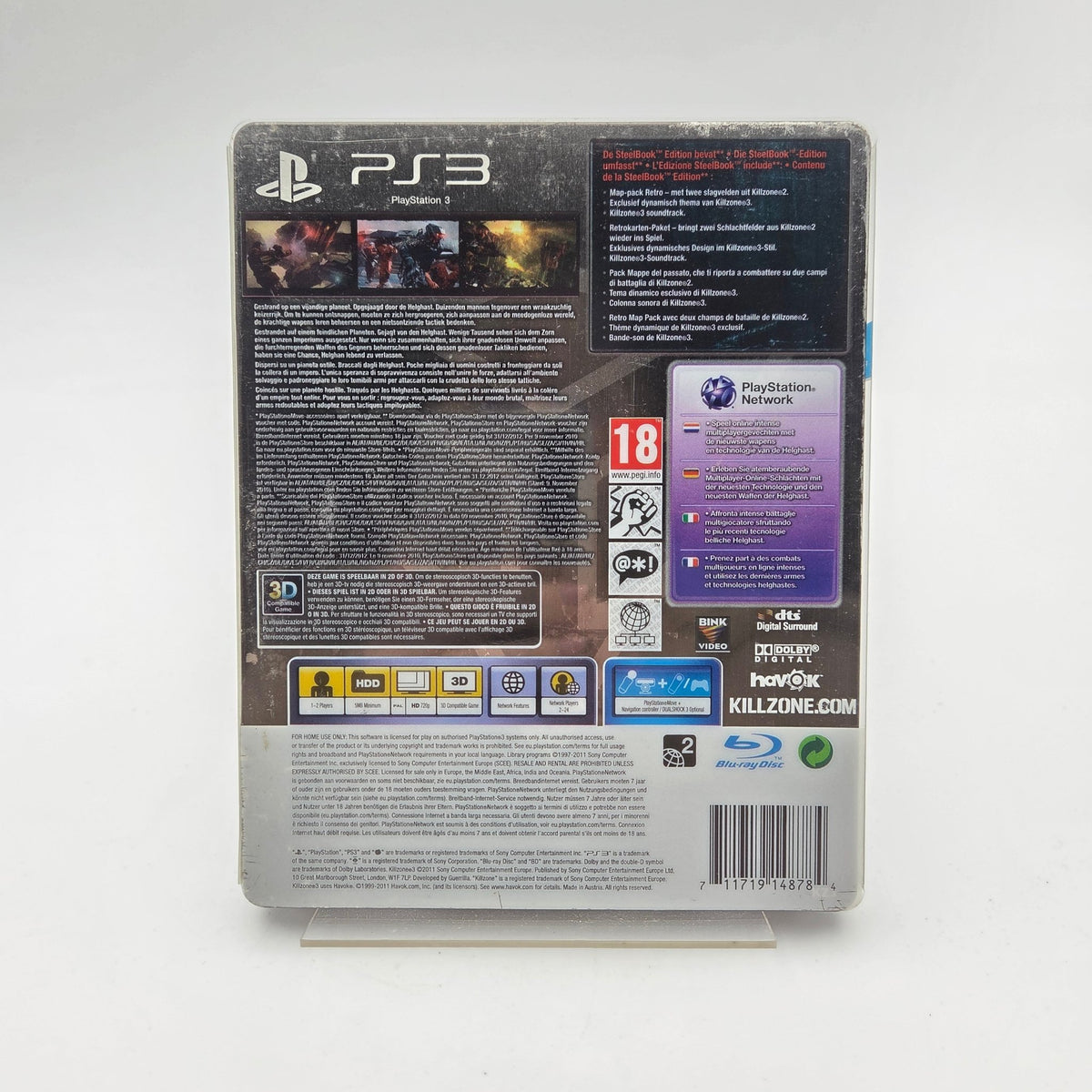 KILLZONE 3 STEELBOOK - PLAYSTATION 3 - Strike Games