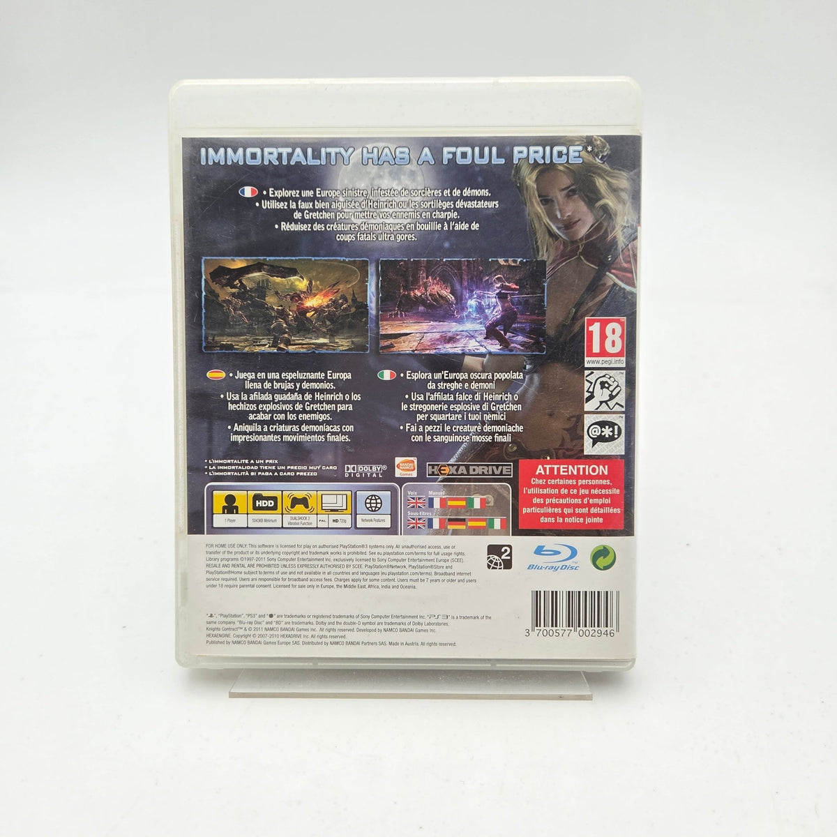 KNIGHTS CONTRACT - PLAYSTATION 3 - Strike Games