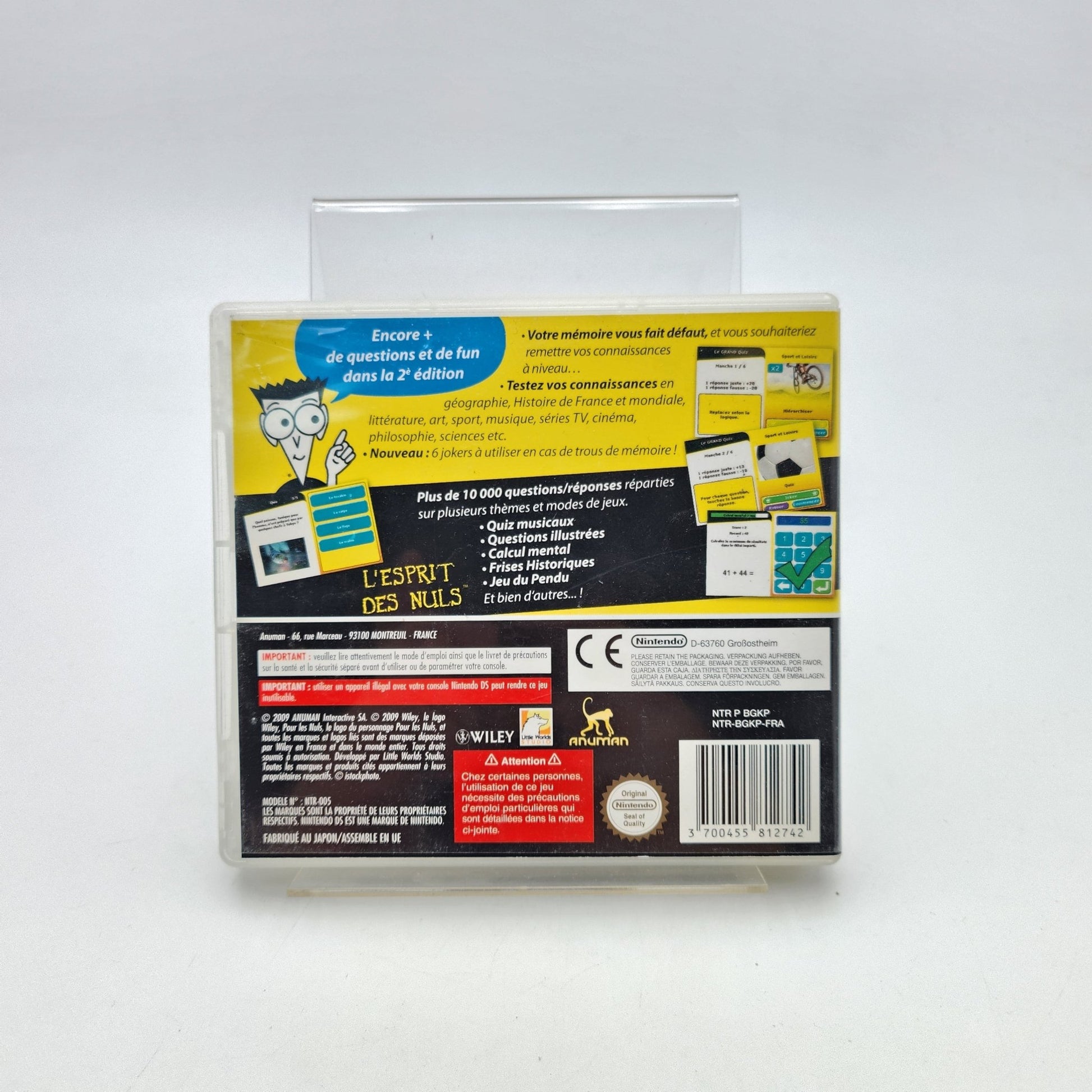 LA CULTURE GÉNÉRALE POUR LES NULS - NINTENDO DS - Strike Games