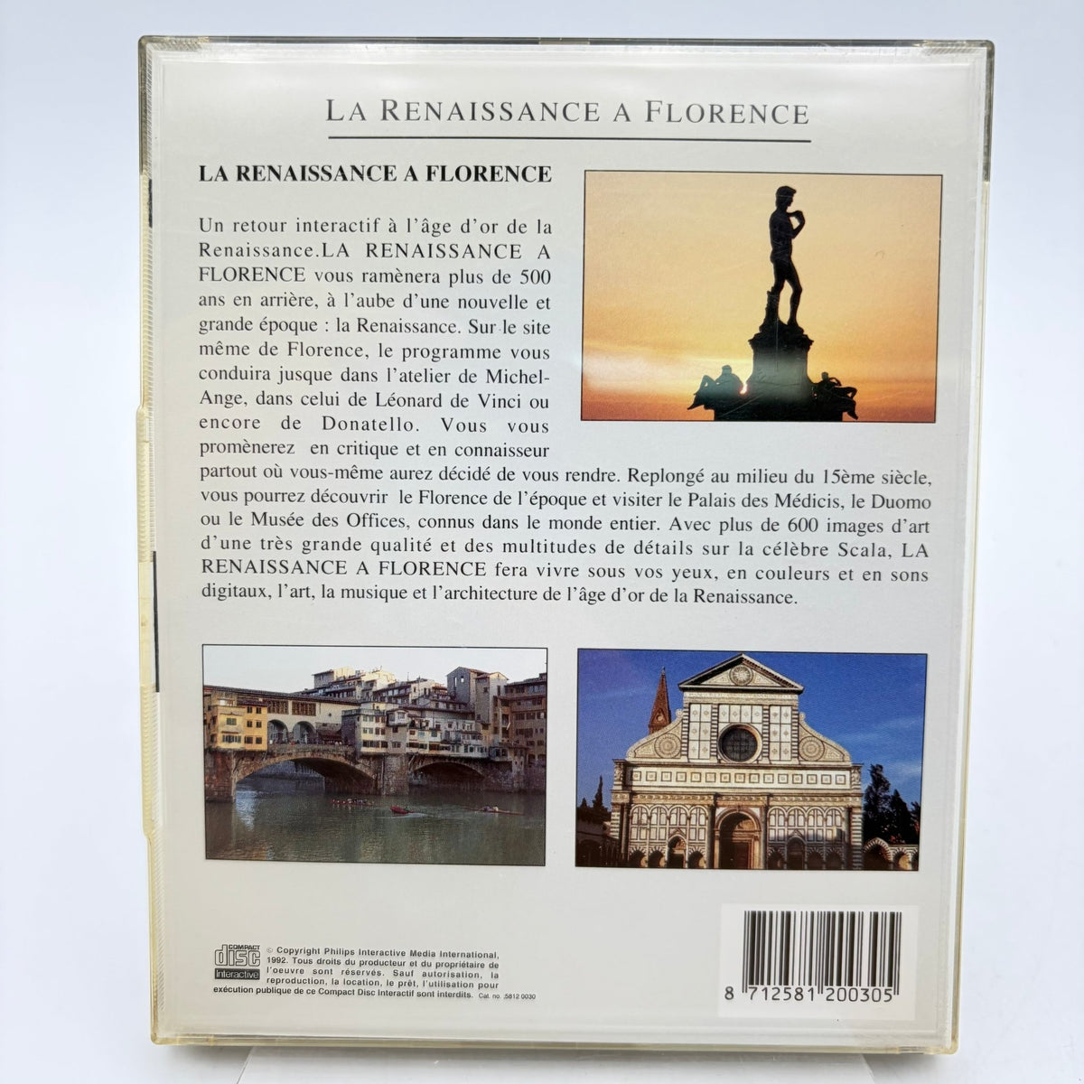 LA RENAISSANCE À FLORENCE - PHILIPS CDI - Strike Games