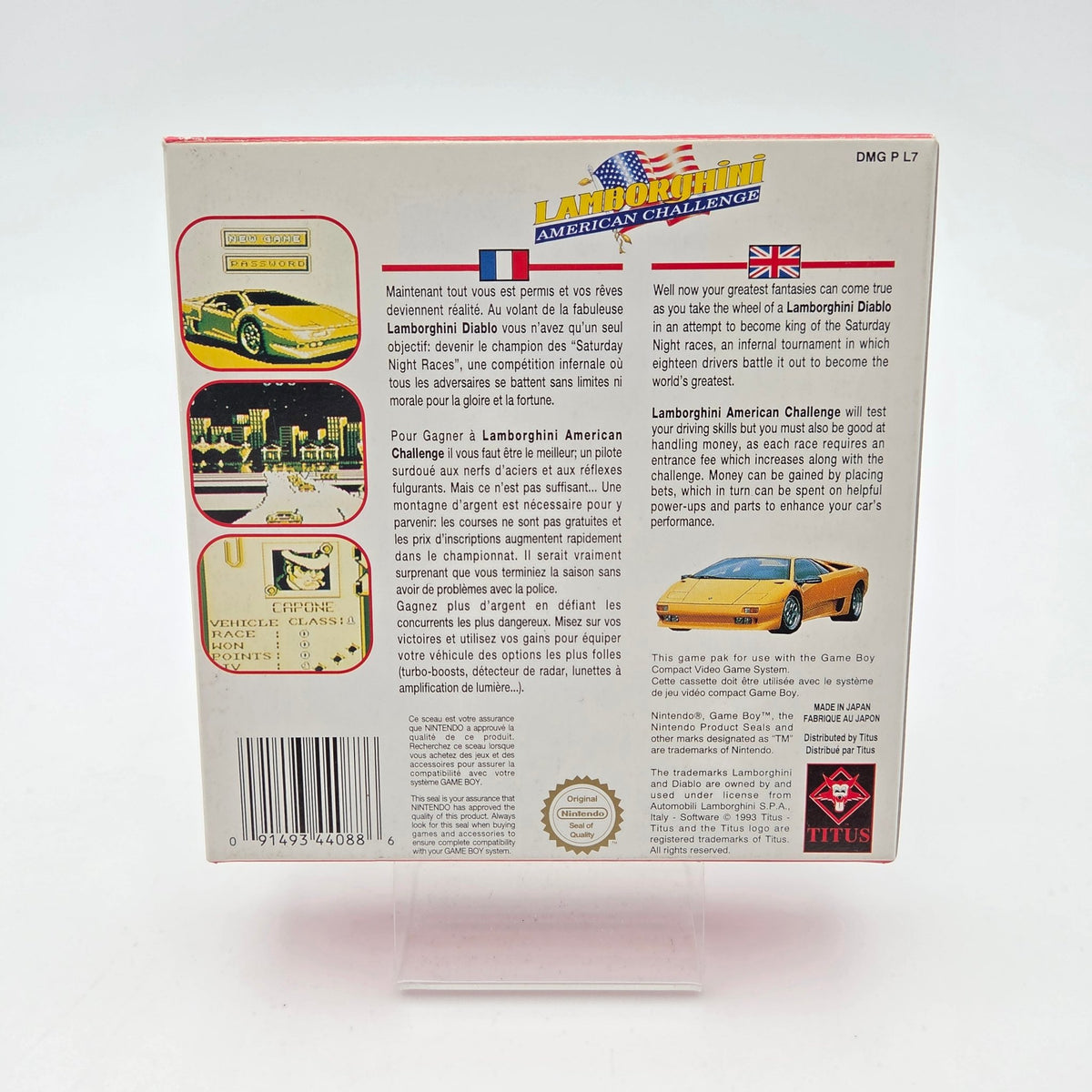Lamborghini American Challenge - Gameboy - Strike Games