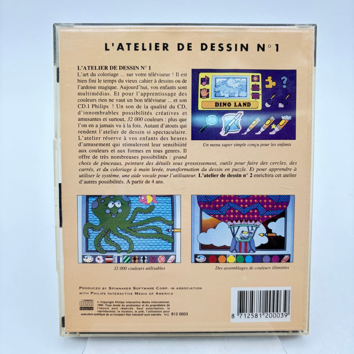 L'ATELIER DE DESSIN N°1 - PHILIPS CDI - Strike Games