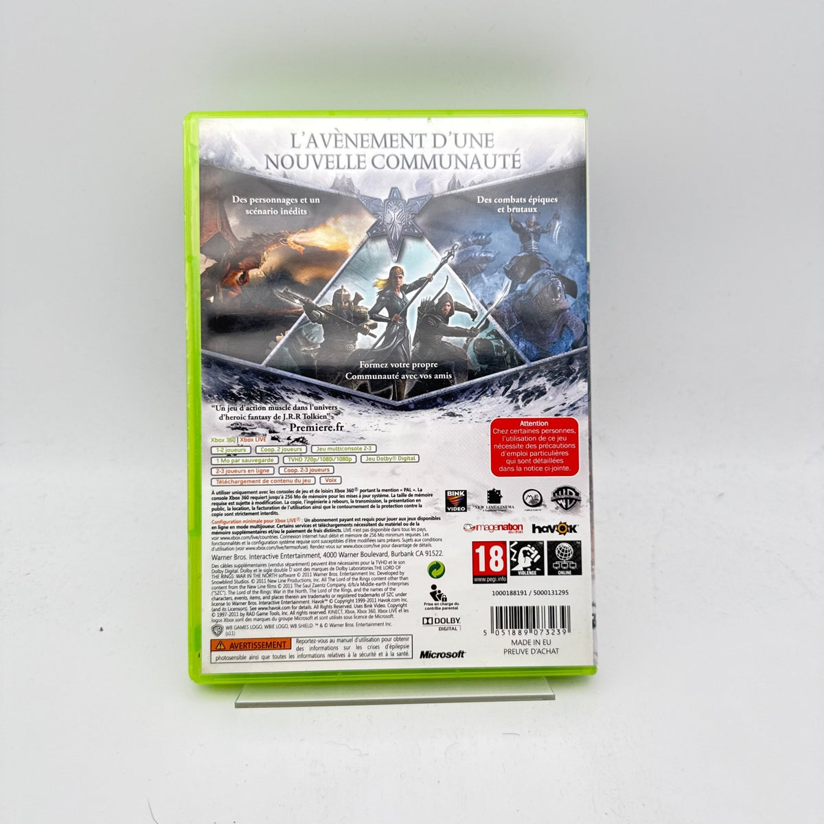 LE SEIGNEUR DES ANNEAUX LA GUERRE DU NORD - XBOX 360 - Strike Games