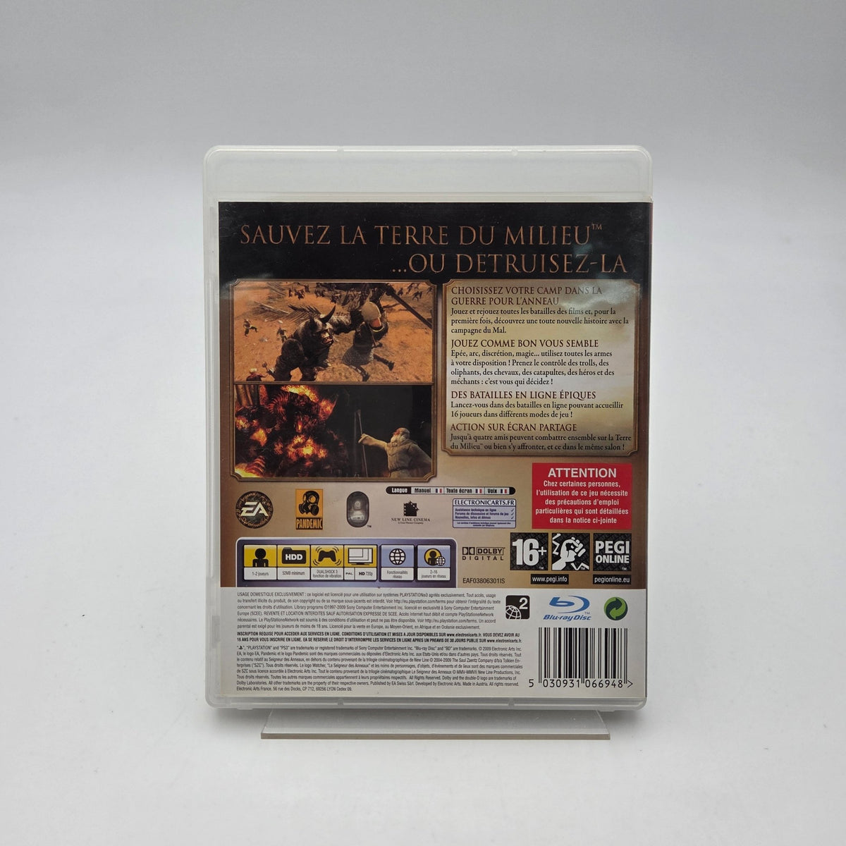 LE SEIGNEUR DES ANNEAUX L'ÂGE DES CONQUÊTES - PLAYSTATION 3 - Strike Games