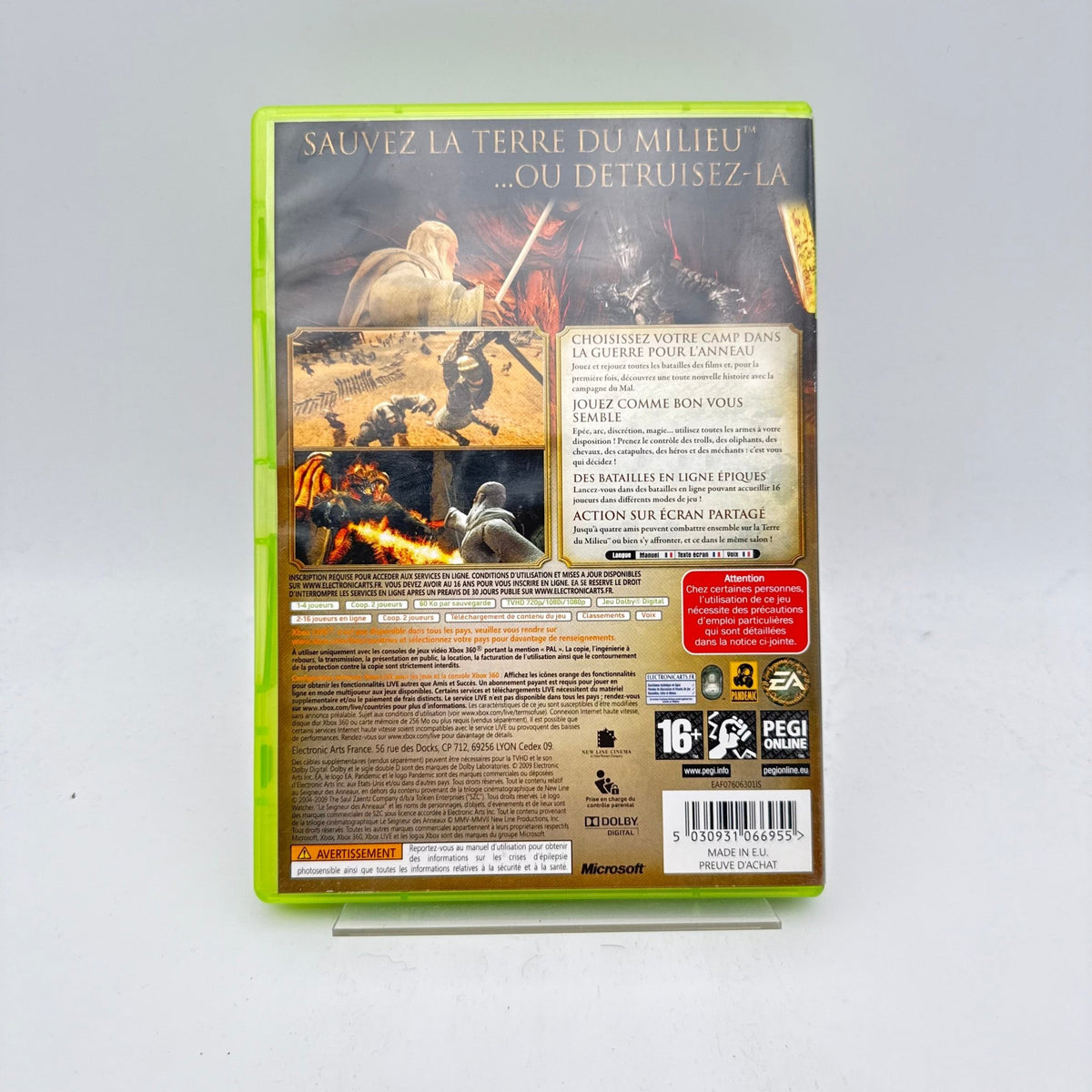 LE SEIGNEUR DES ANNEAUX L'ÂGE DES CONQUÊTES - XBOX 360 - Strike Games