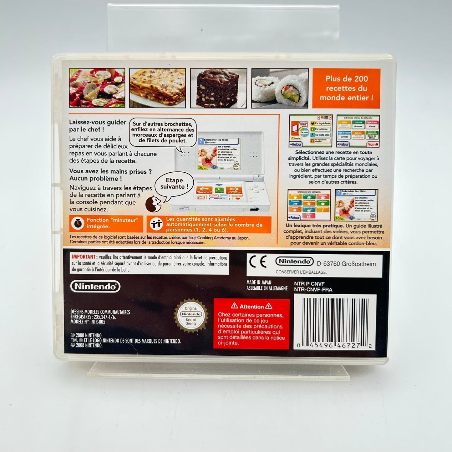 LEÇONS DE CUISINE QU’ALLONS NOUS MANGER AUJOURD’HUI - NINTENDO DS - Strike Games