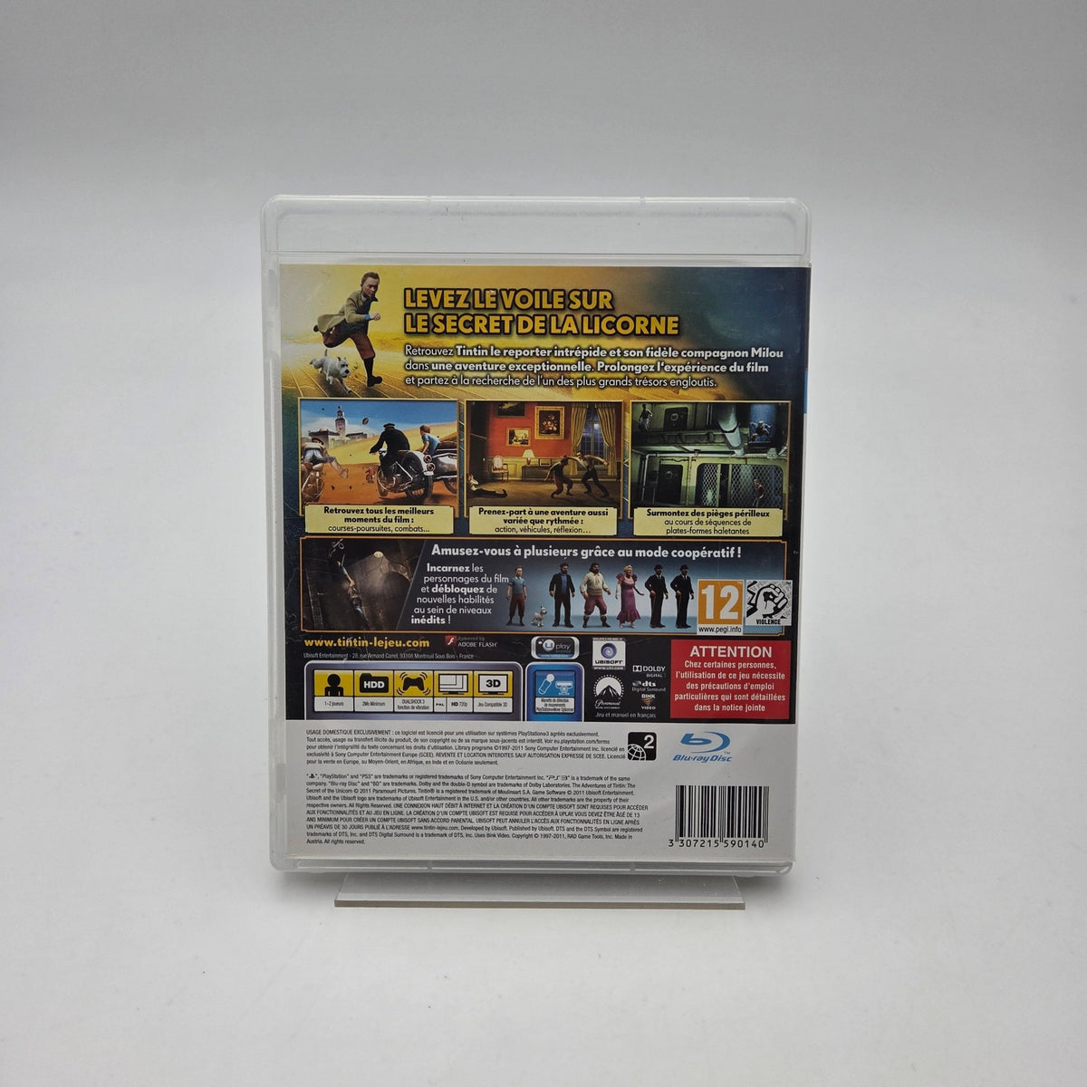 LES AVENTURES DE TINTIN LE SECRET DE LA LICORNE - PLAYSTATION 3 - Strike Games
