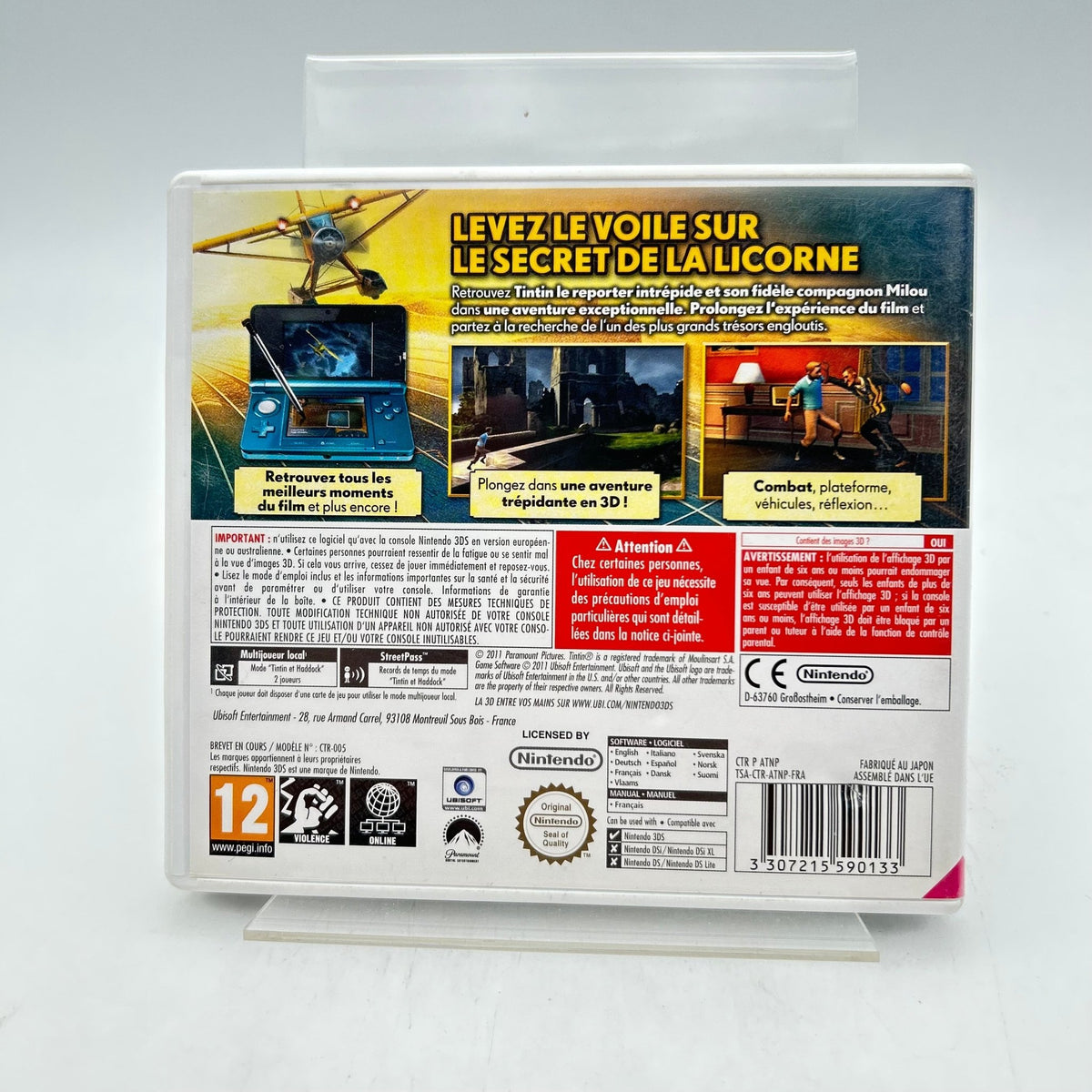LES AVENTURES DE TINTIN - NINTENDO 3DS - Strike Games