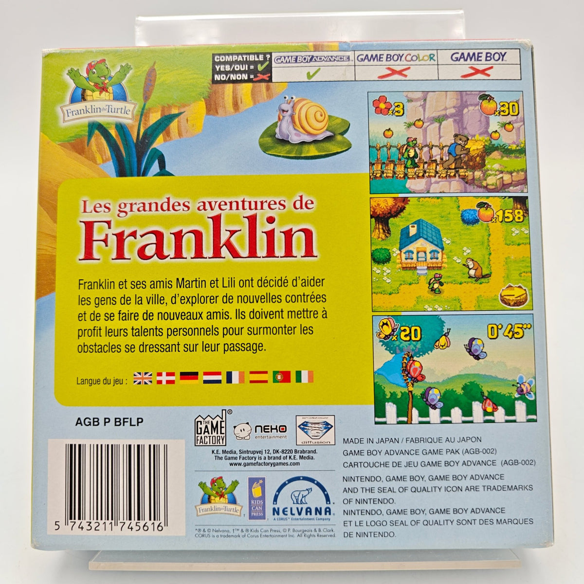 LES GRANDES AVENTURES DE FRANKLIN - GAMEBOY ADVANCE - Strike Games