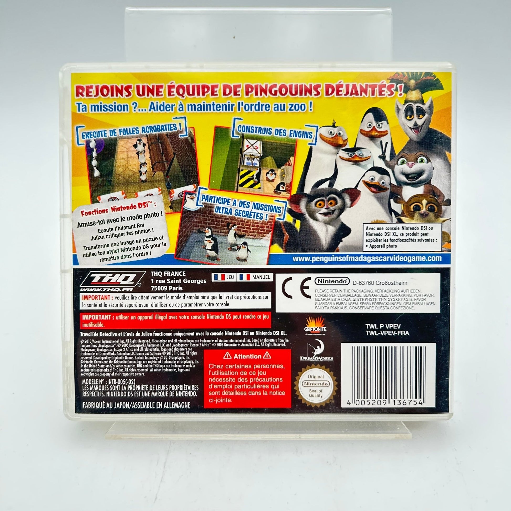 LES PINGOUINS DE MADAGASCAR - NINTENDO DS - Strike Games