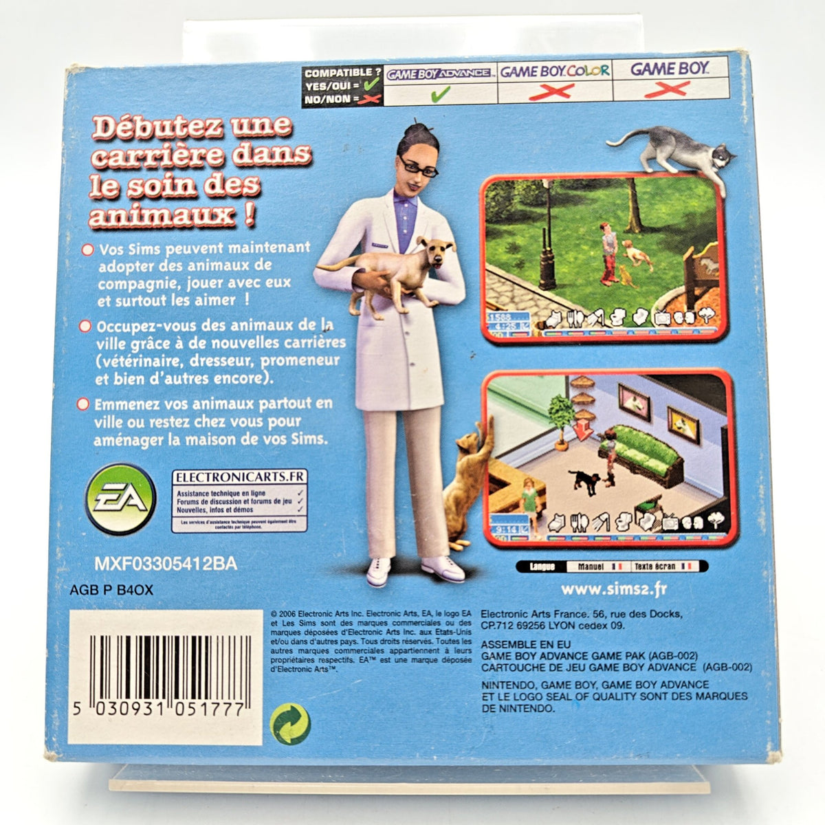 LES SIMS 2 : ANIMAUX & CIE - GAMEBOY ADVANCE - Strike Games