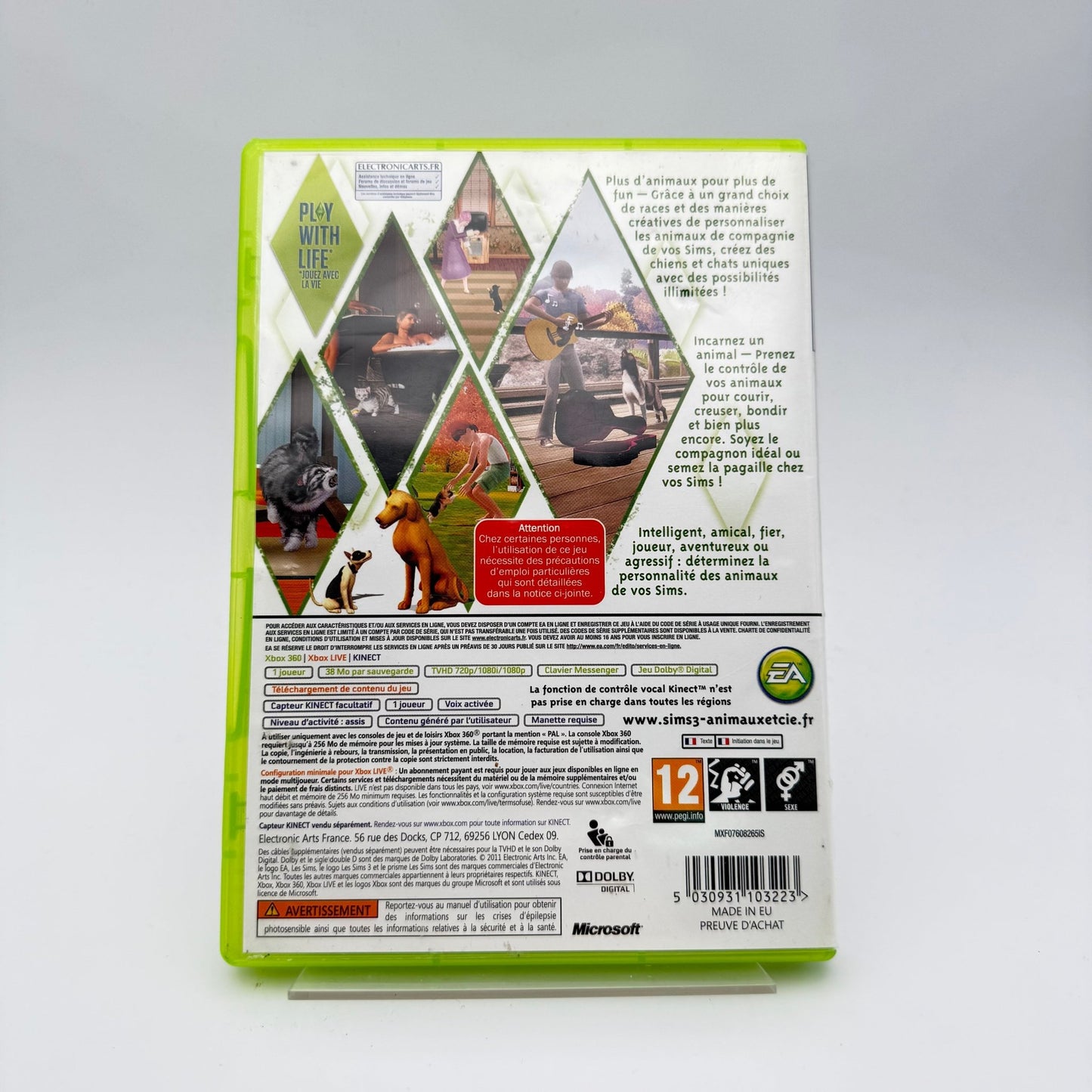 LES SIMS ANIMAUX ET CIE - XBOX 360 - Strike Games