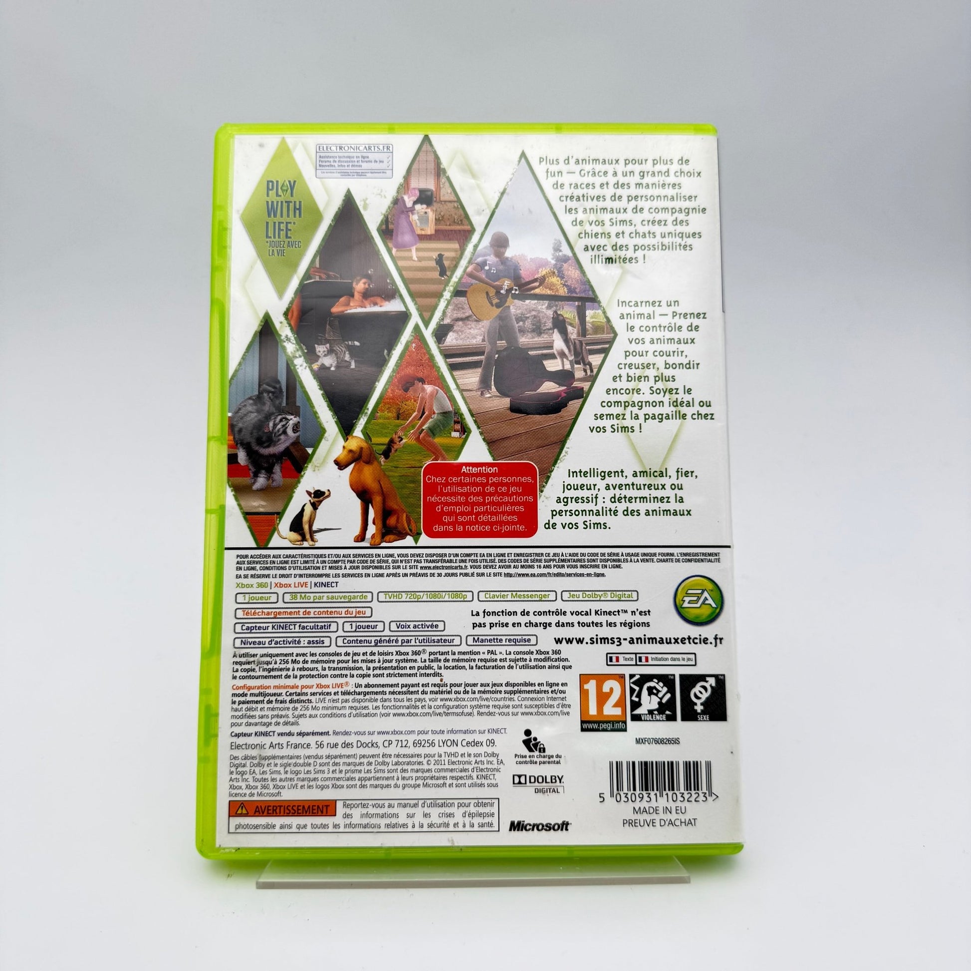 LES SIMS ANIMAUX ET CIE - XBOX 360 - Strike Games