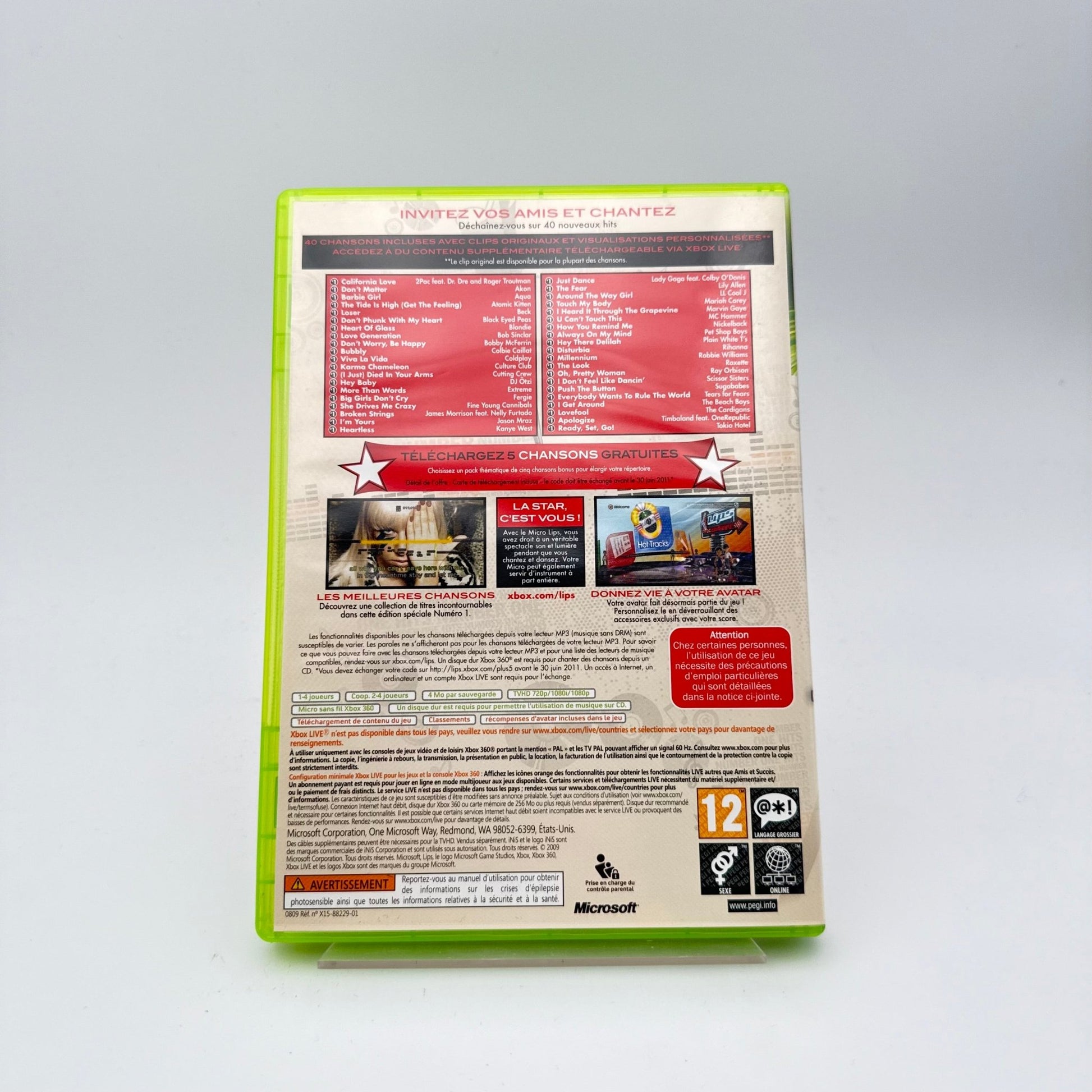 LIPS NUMBER ONE HITS - XBOX 360 - Strike Games