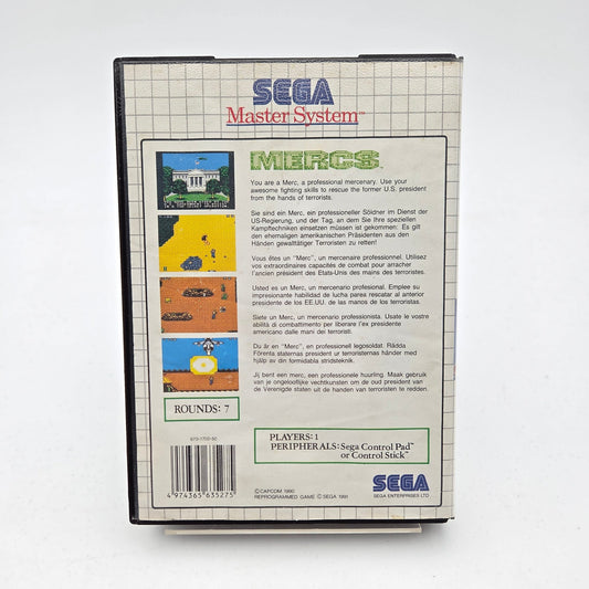 MERCS - MASTER SYSTEM - Strike Games