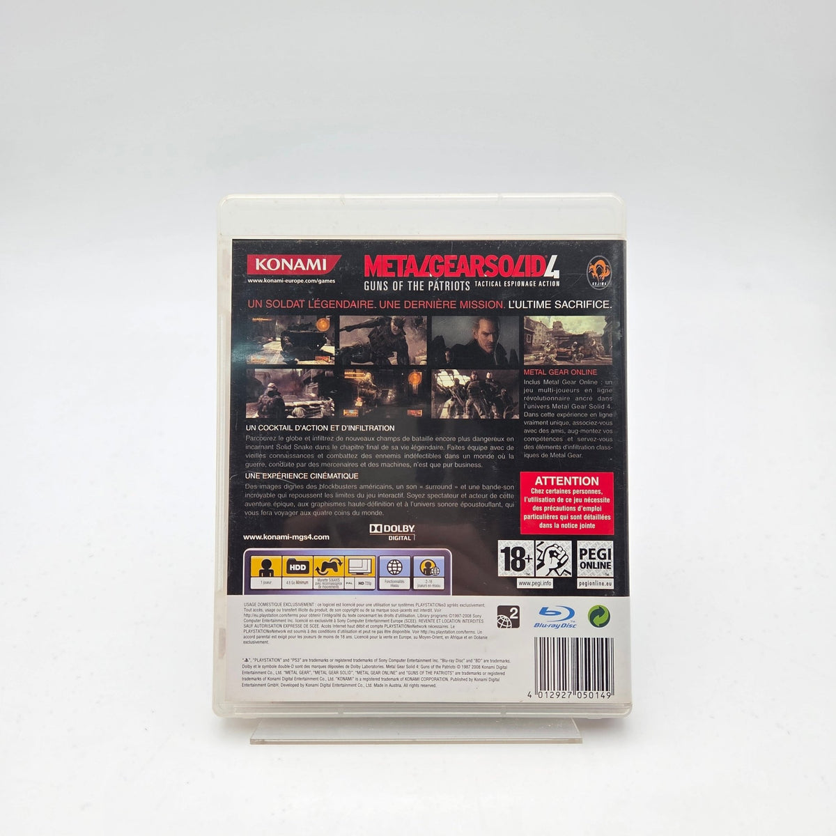 METAL GEAR SOLID 4 GUNS OF THE PATRIOTS - PLAYSTATION 3 - Strike Games