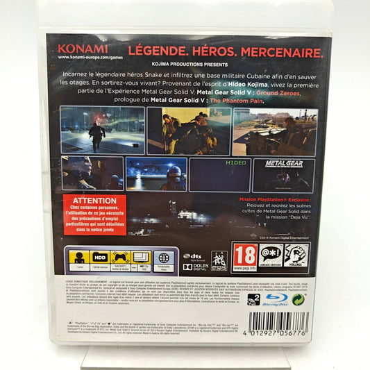METAL GEAR SOLID V : GROUND ZEROES - PLAYSTATION 3 - Strike Games