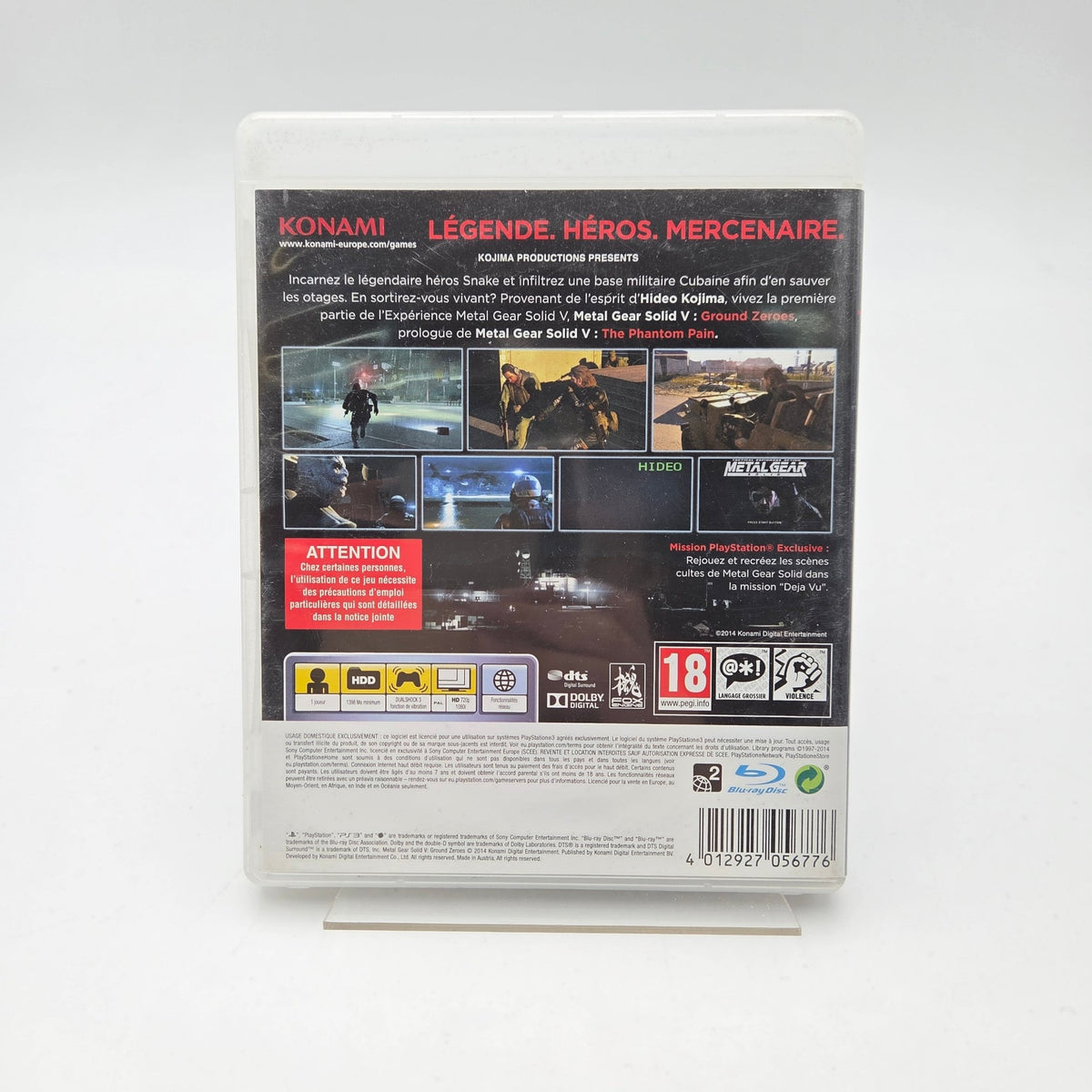 METAL GEAR SOLID V GROUND ZEROES - PLAYSTATION 3 - Strike Games