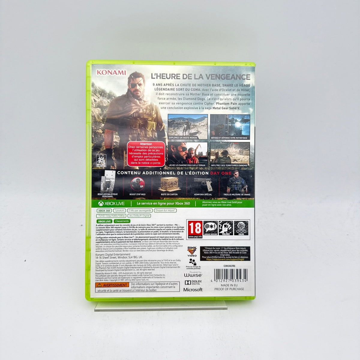 METAL GEAR SOLID V THE PHANTOM PAIN - XBOX 360 - Strike Games