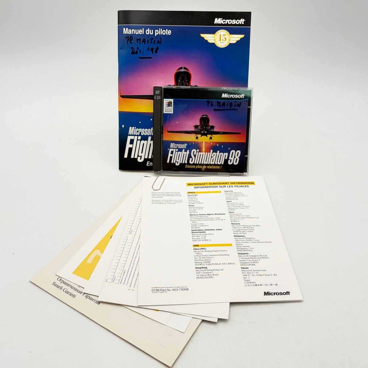 MICROSOFT FLIGHT SIMULATOR 98 - PC BIG BOX - Strike Games