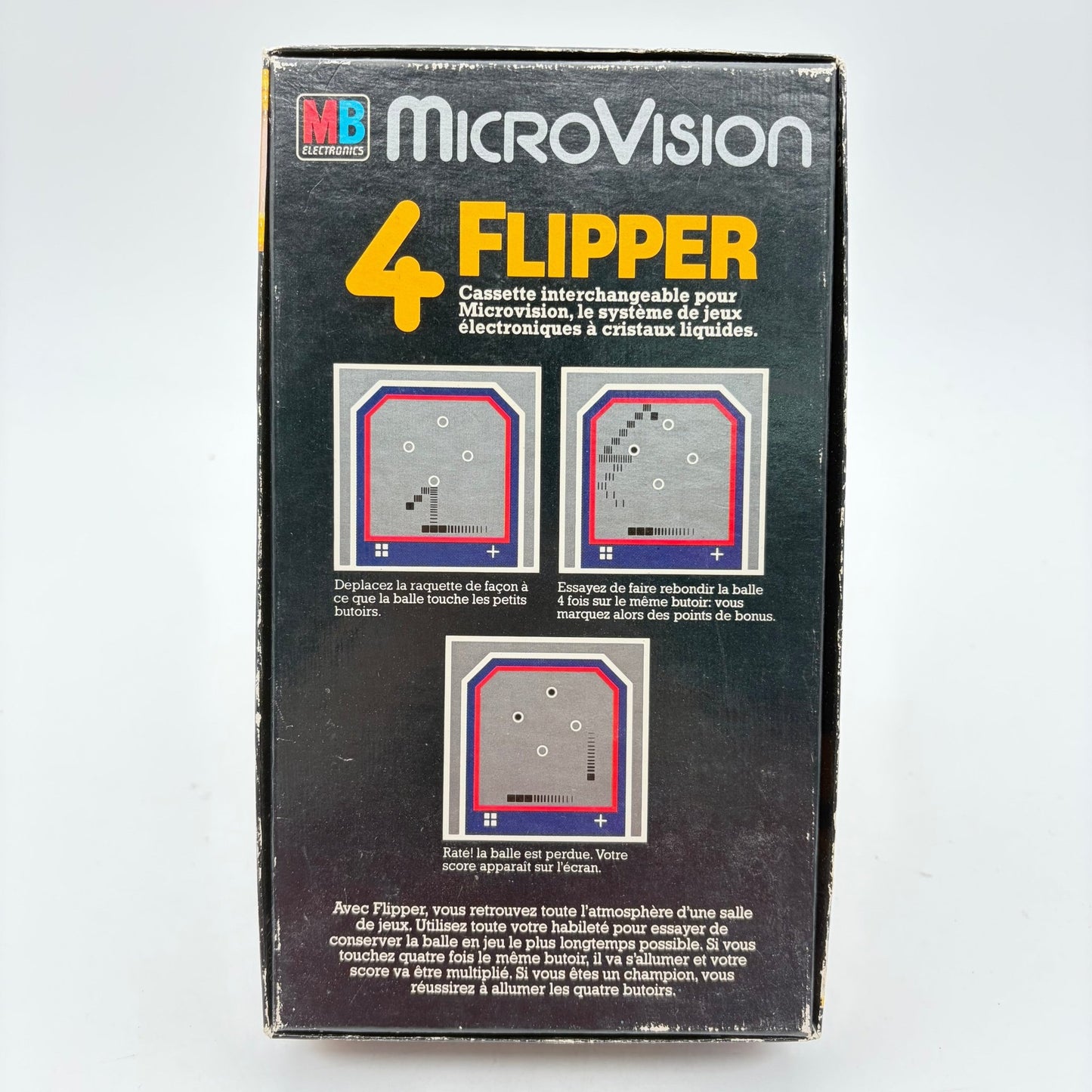 MICROVISION + 4 JEUX (FLIPPER, BATAILLE NAVALE, SHOOTING STAR ET BLITZ) - Strike Games