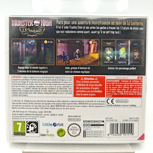 MONSTER HIGH: 13 SOUHAITS - NINTENDO 3DS - Strike Games