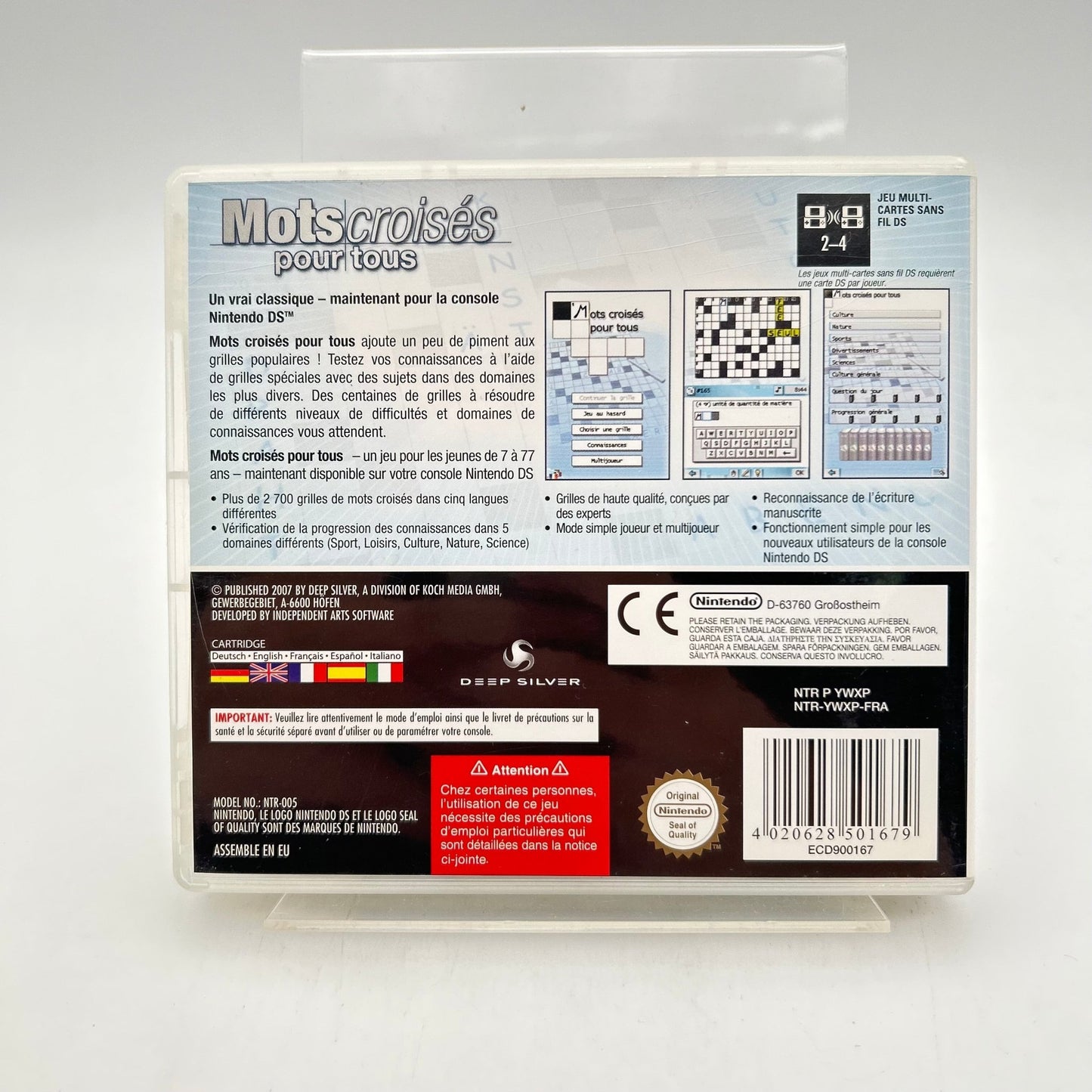 MOTS CROISES POUR TOUS - NINTENDO DS - Strike Games