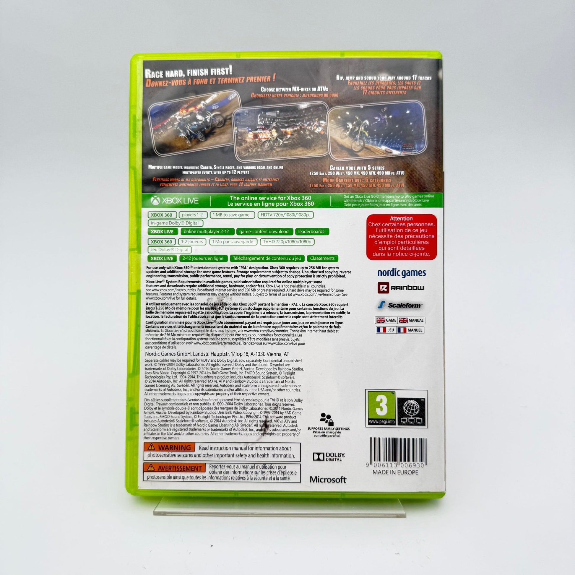 MX VS ATV SUPERCROSS - XBOX 360 - Strike Games