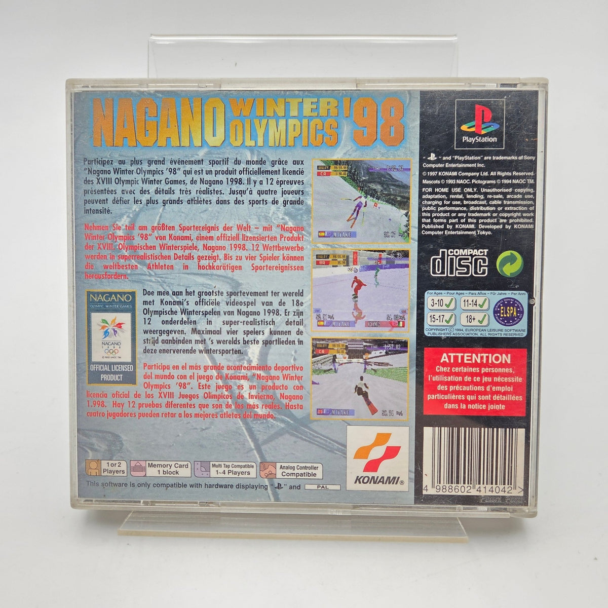 NAGANO WINTER OLYMPICS 98 - PLAYSTATION 1 - Strike Games