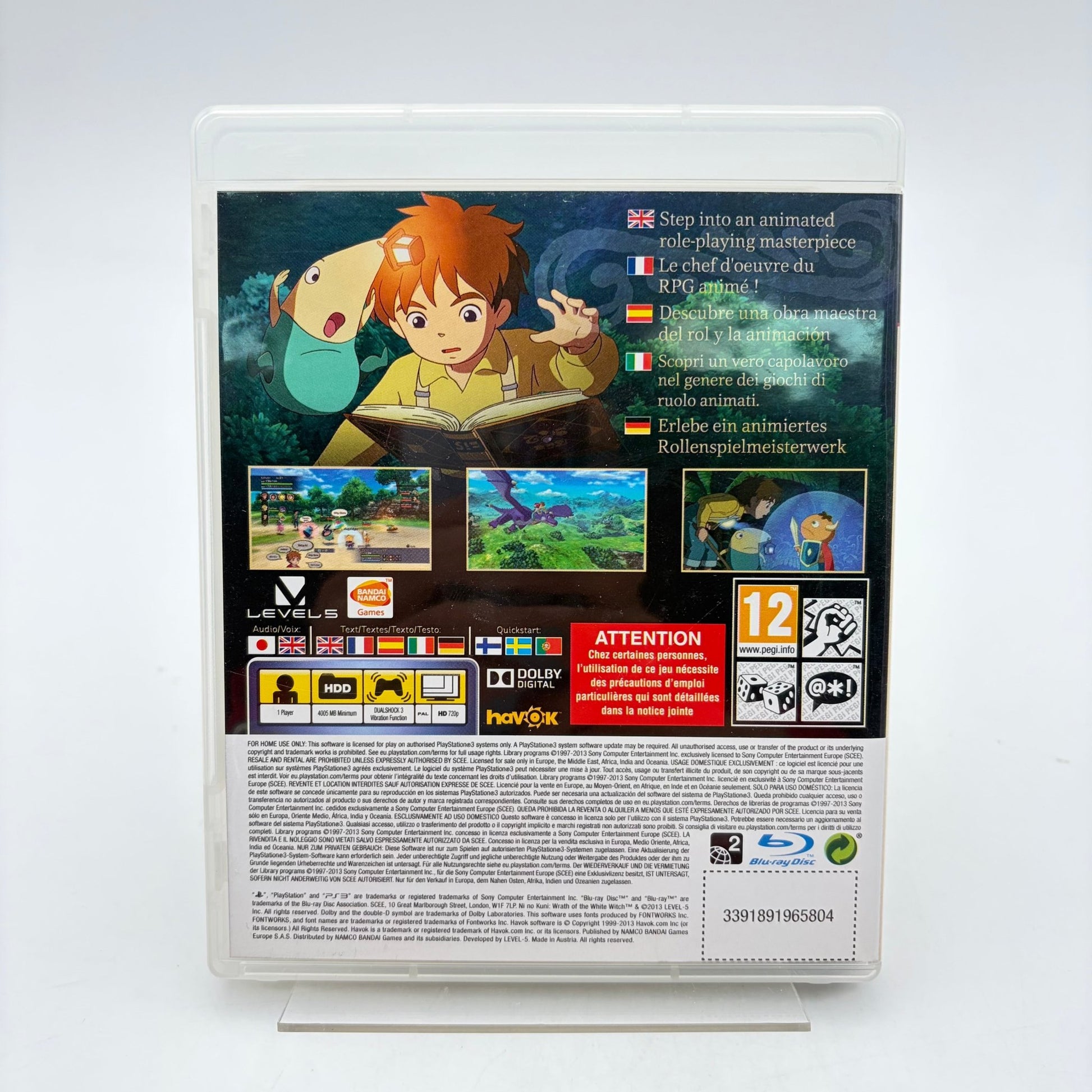 NI NO KUNI: WRATH OF THE WHITE WITCH – WIZARD'S EDITION - PLAYSTATION 3 - Strike Games