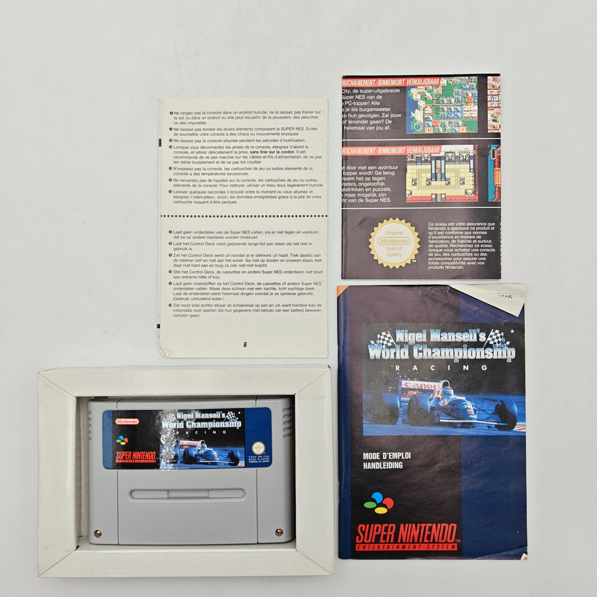 NIGEL MANSELL'S WORLD CHAMPIONSHIP RACING - SUPER NINTENDO - Strike Games