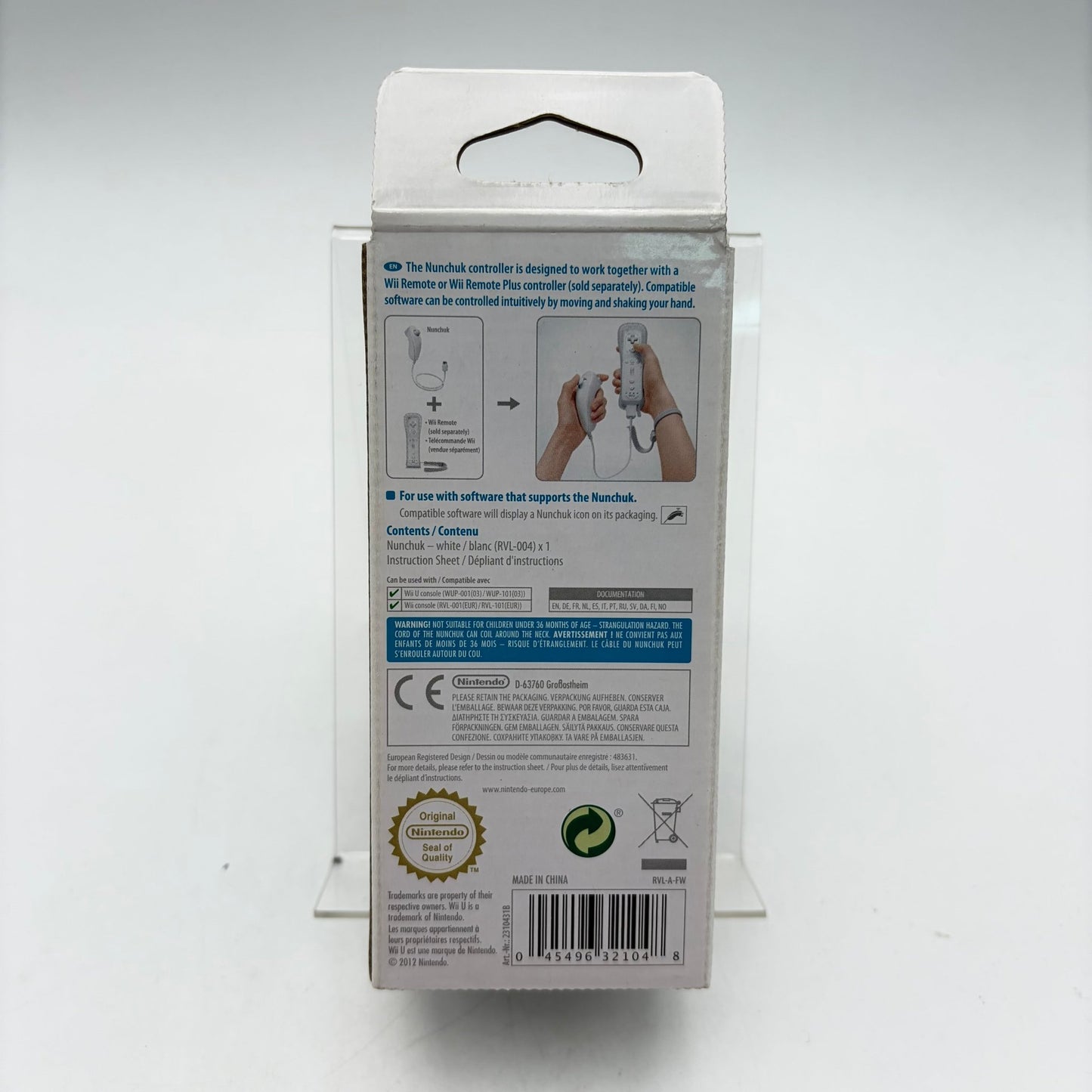 NUNCHUK BLANC - WII U - Strike Games