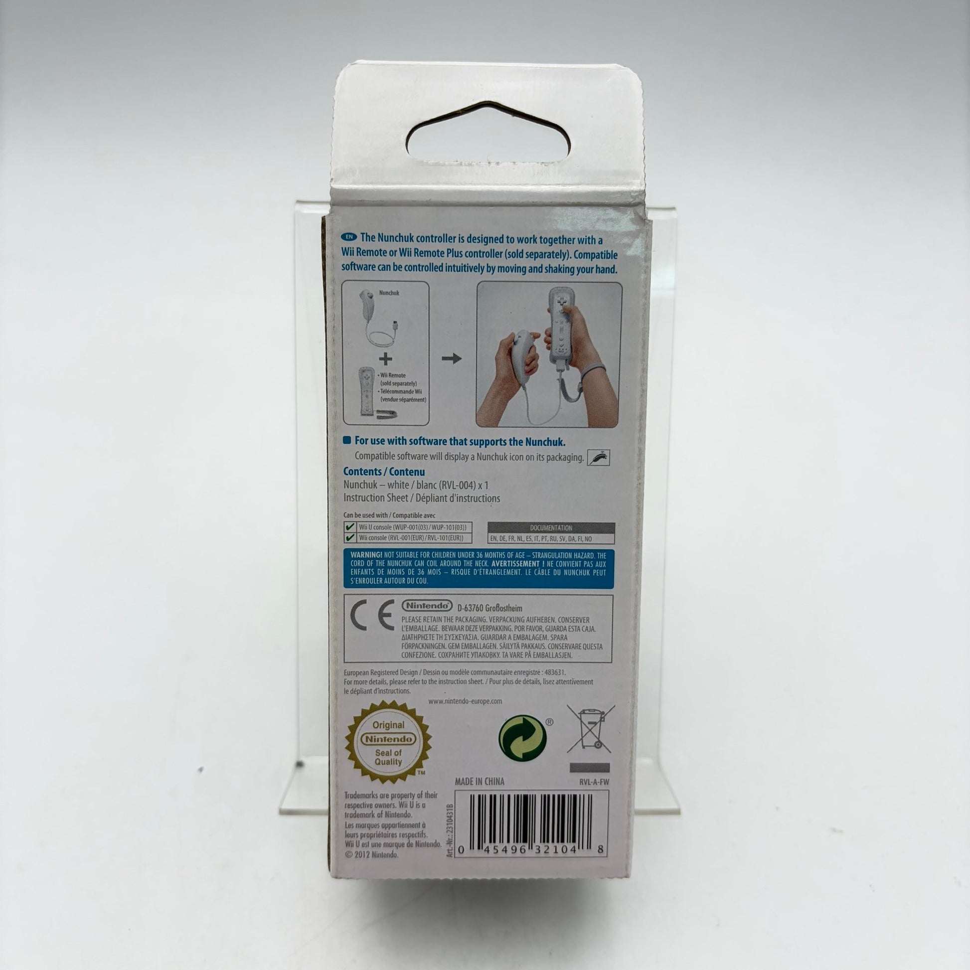 NUNCHUK BLANC - WII U - Strike Games
